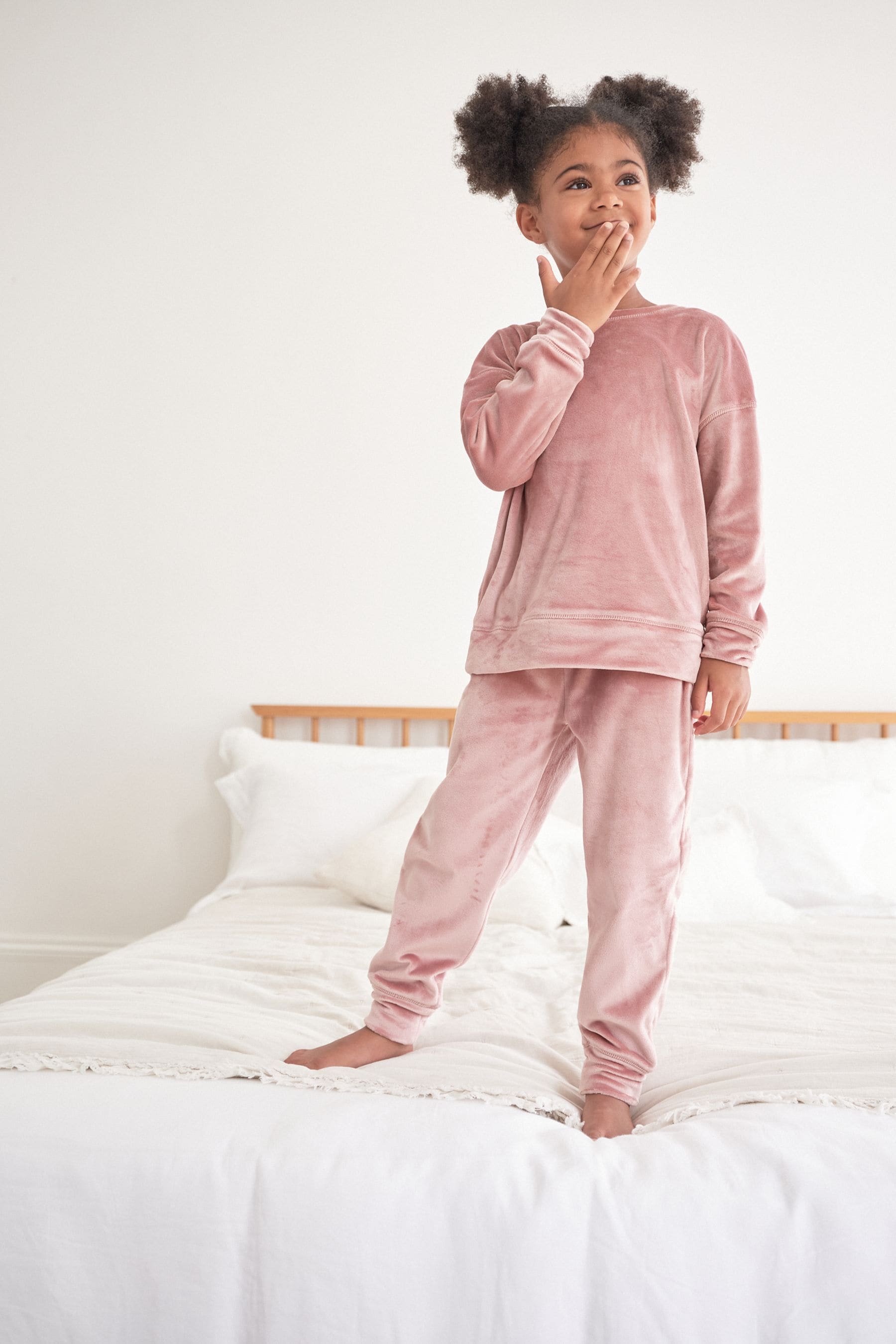 Pink Velour Lounge Set (3-16yrs)