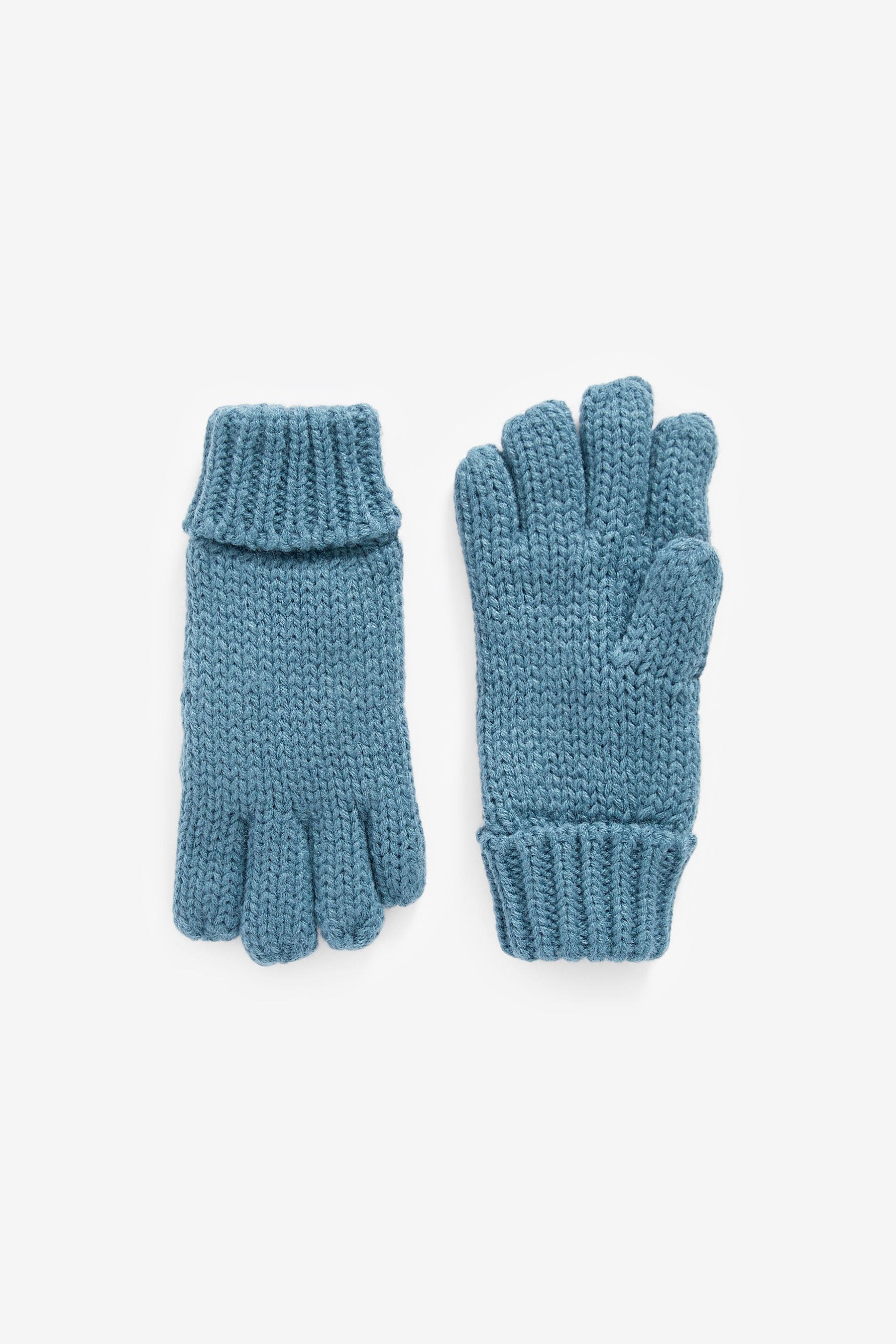 Mineral Blue Knitted Hat, Gloves and Scarf 3 Piece Set (3-16yrs)