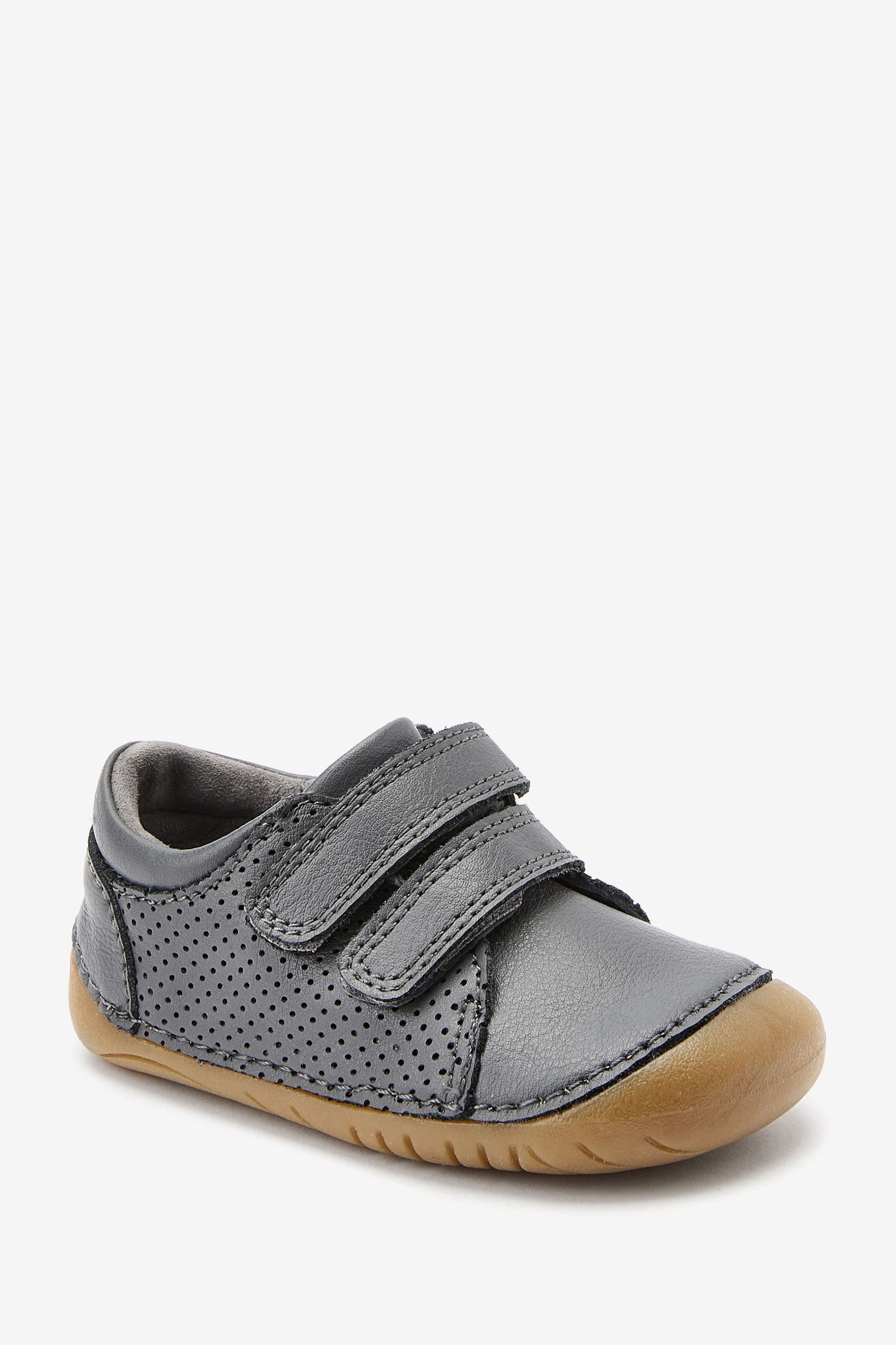 Grey Crawler Shoes