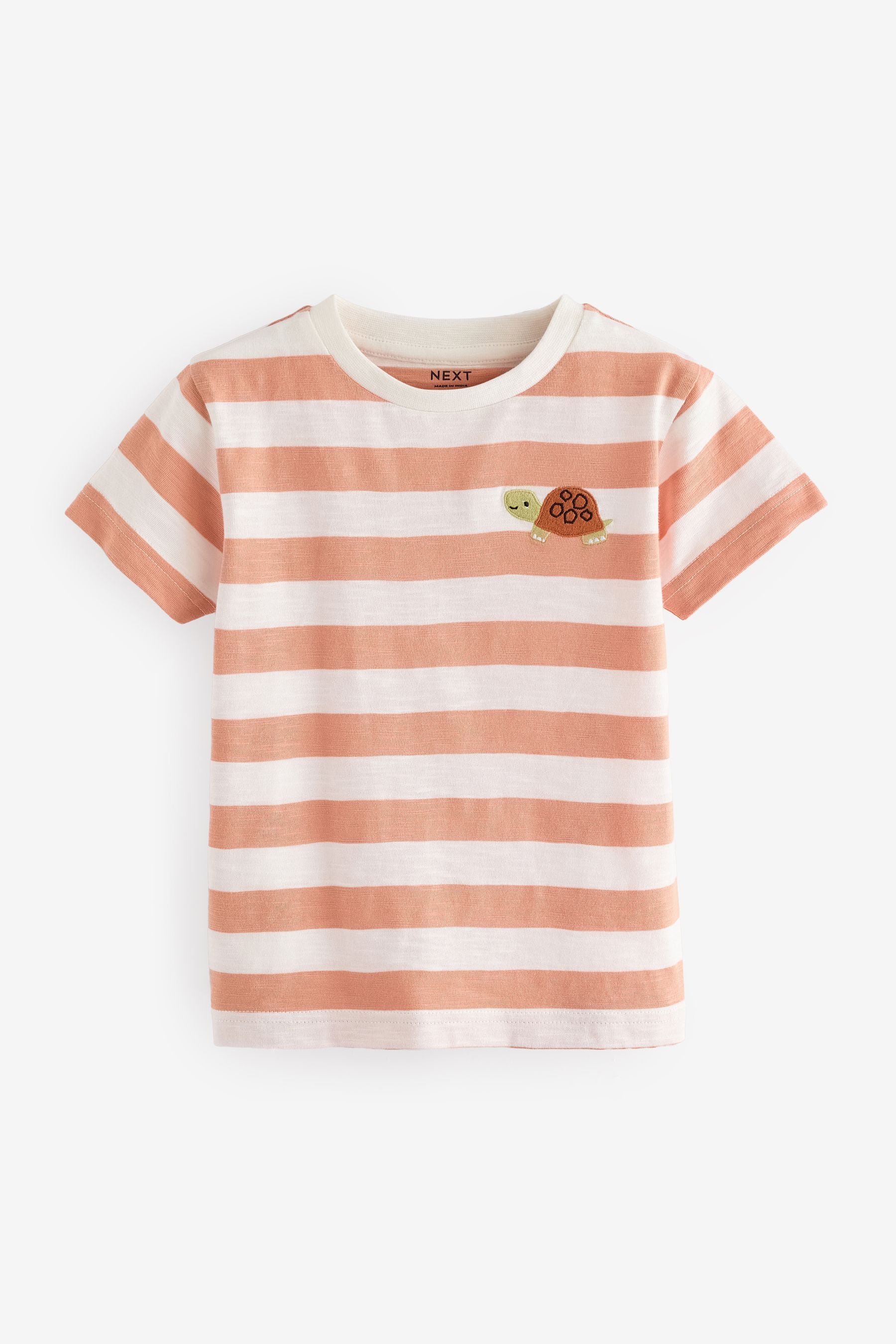 Peach Pink Short Sleeve Character T-Shirts 3 Pack (3mths-7yrs)