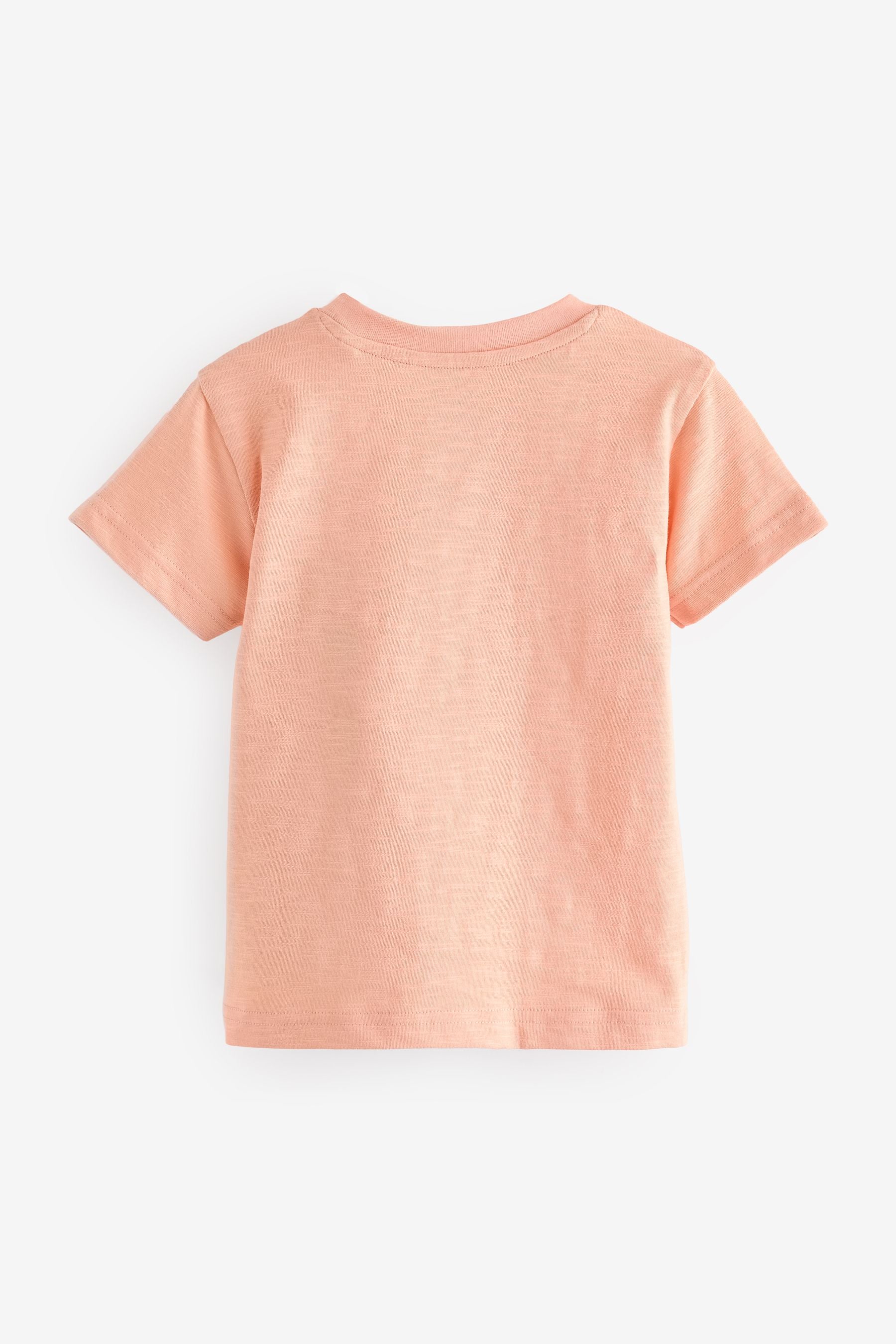 Peach Pink Short Sleeve Character T-Shirts 3 Pack (3mths-7yrs)