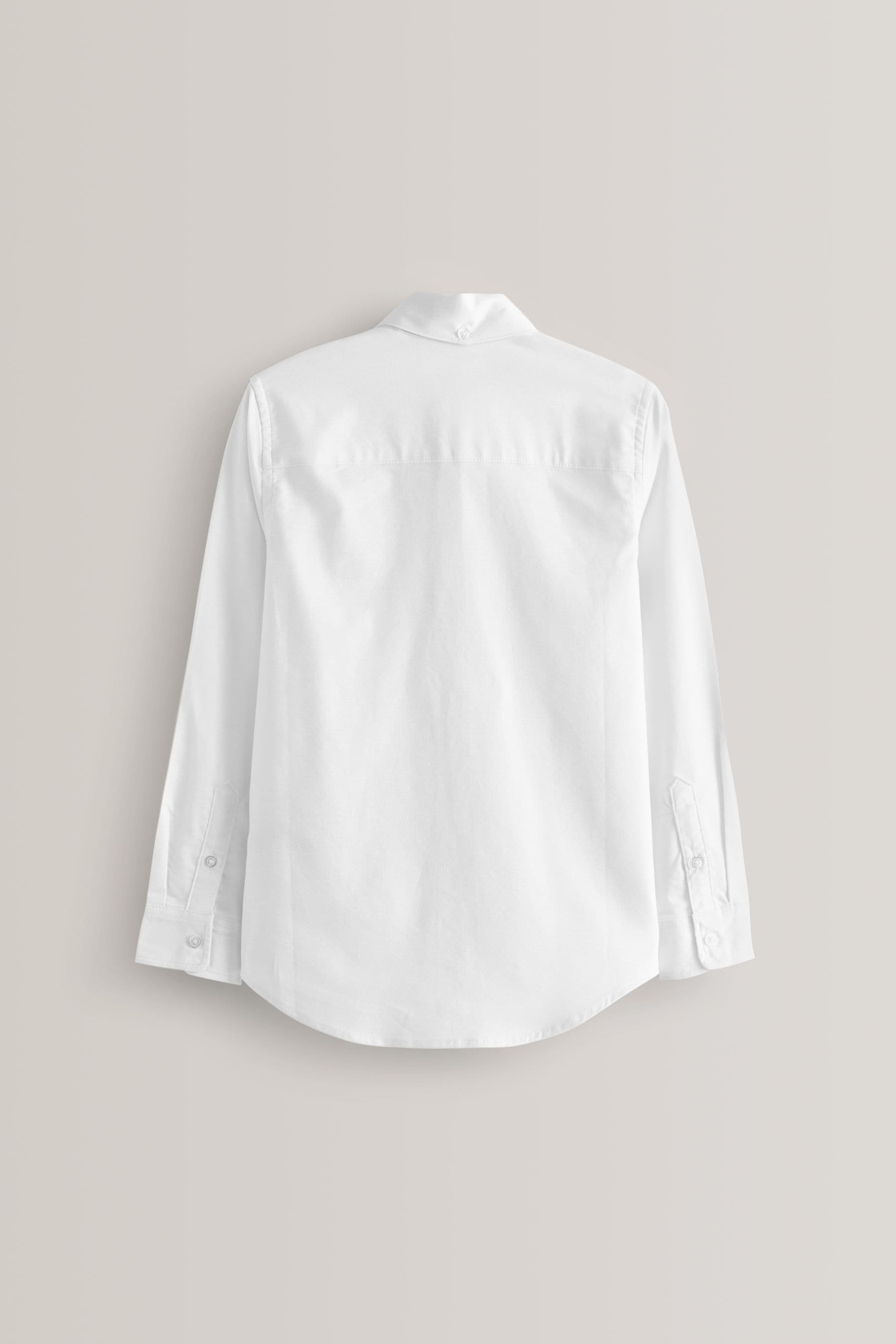 White Plain Single Oxford Shirt (3-16yrs)