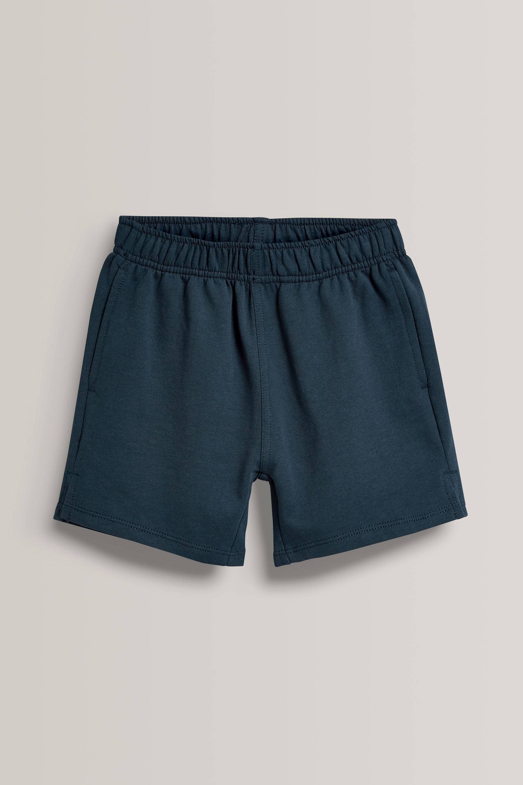 Navy Blue 100% Cotton Jersey School Shorts (3-16yrs)