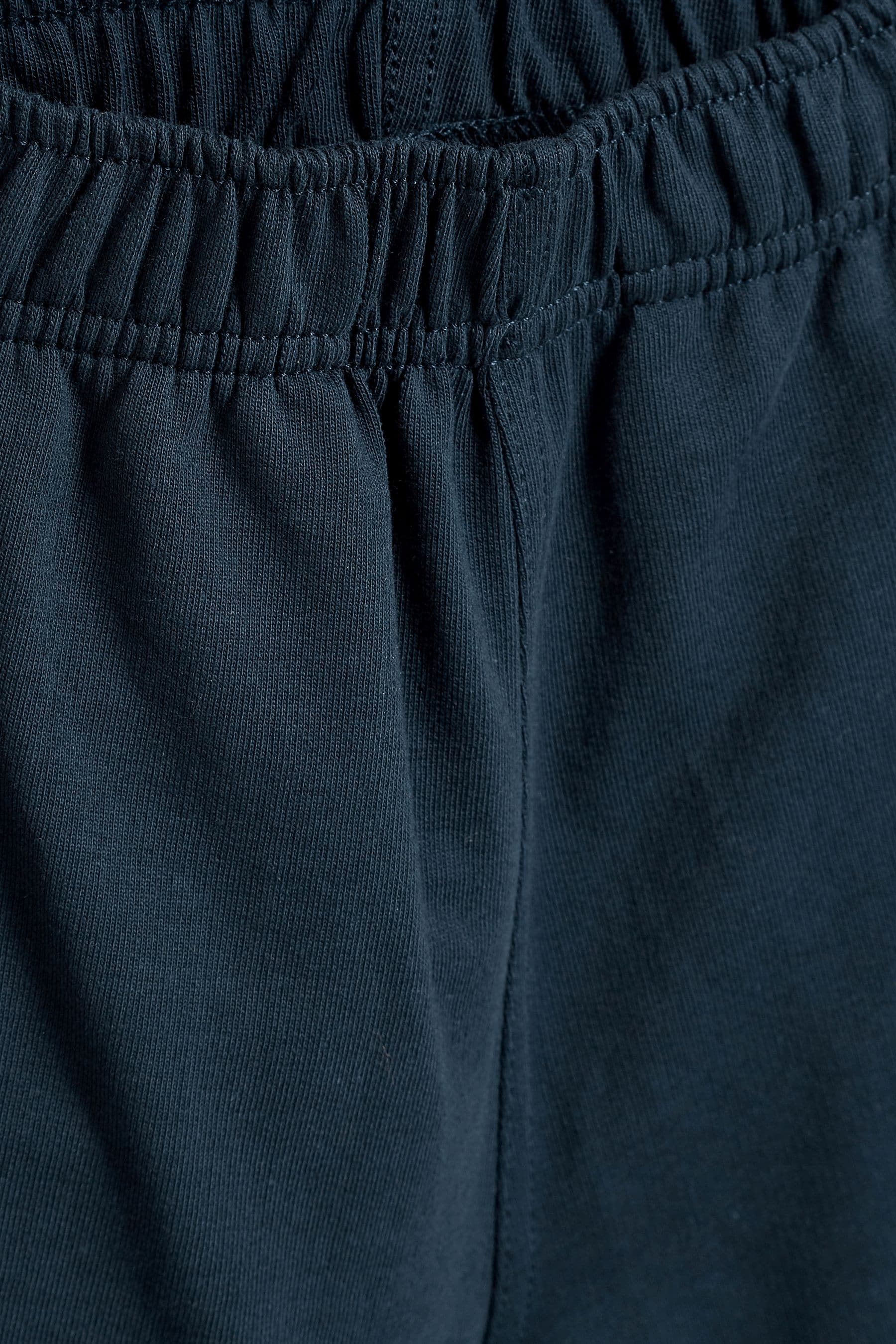 Navy Blue 100% Cotton Jersey School Shorts (3-16yrs)