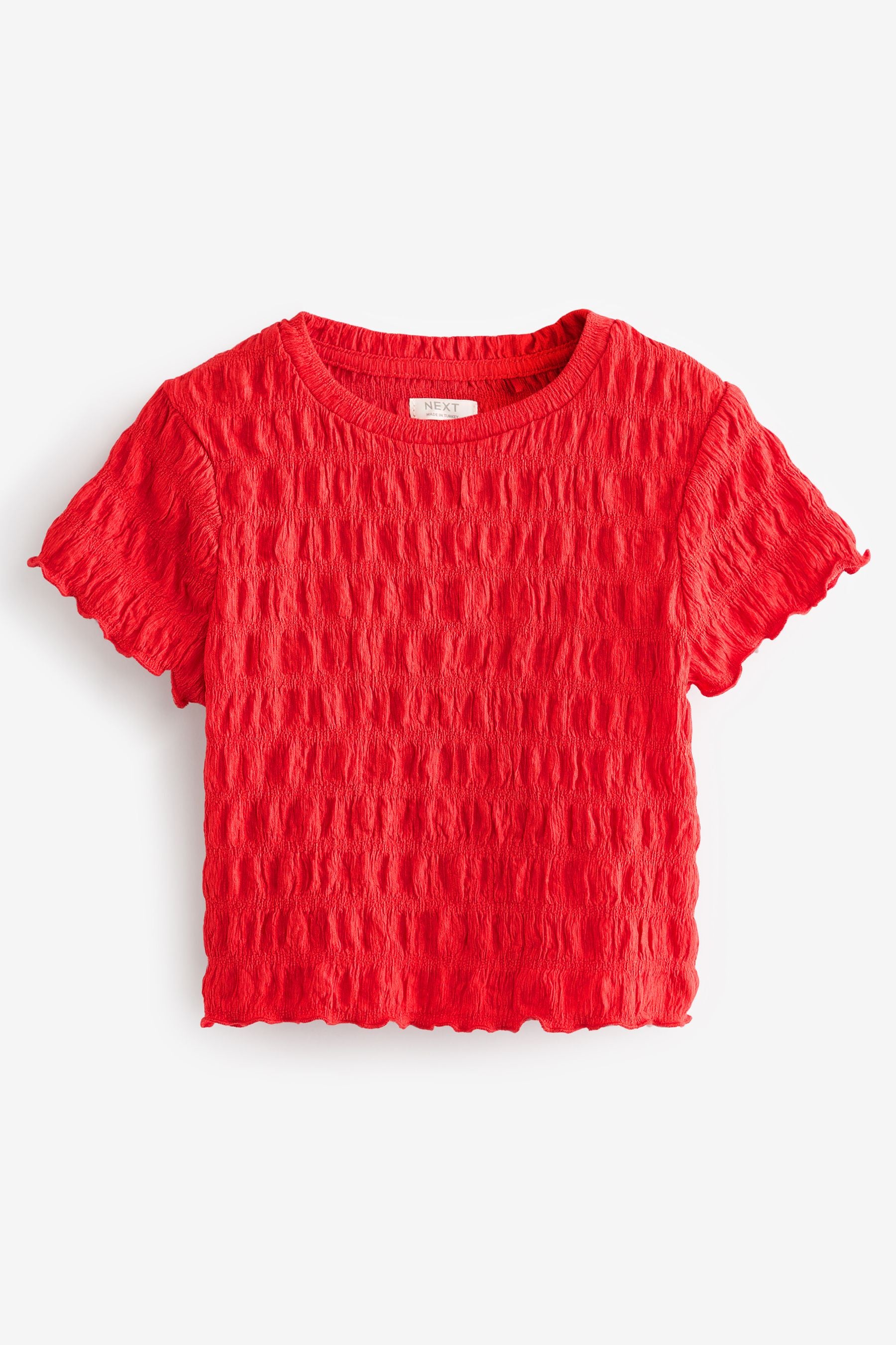 Red Textured Top (3-16yrs)