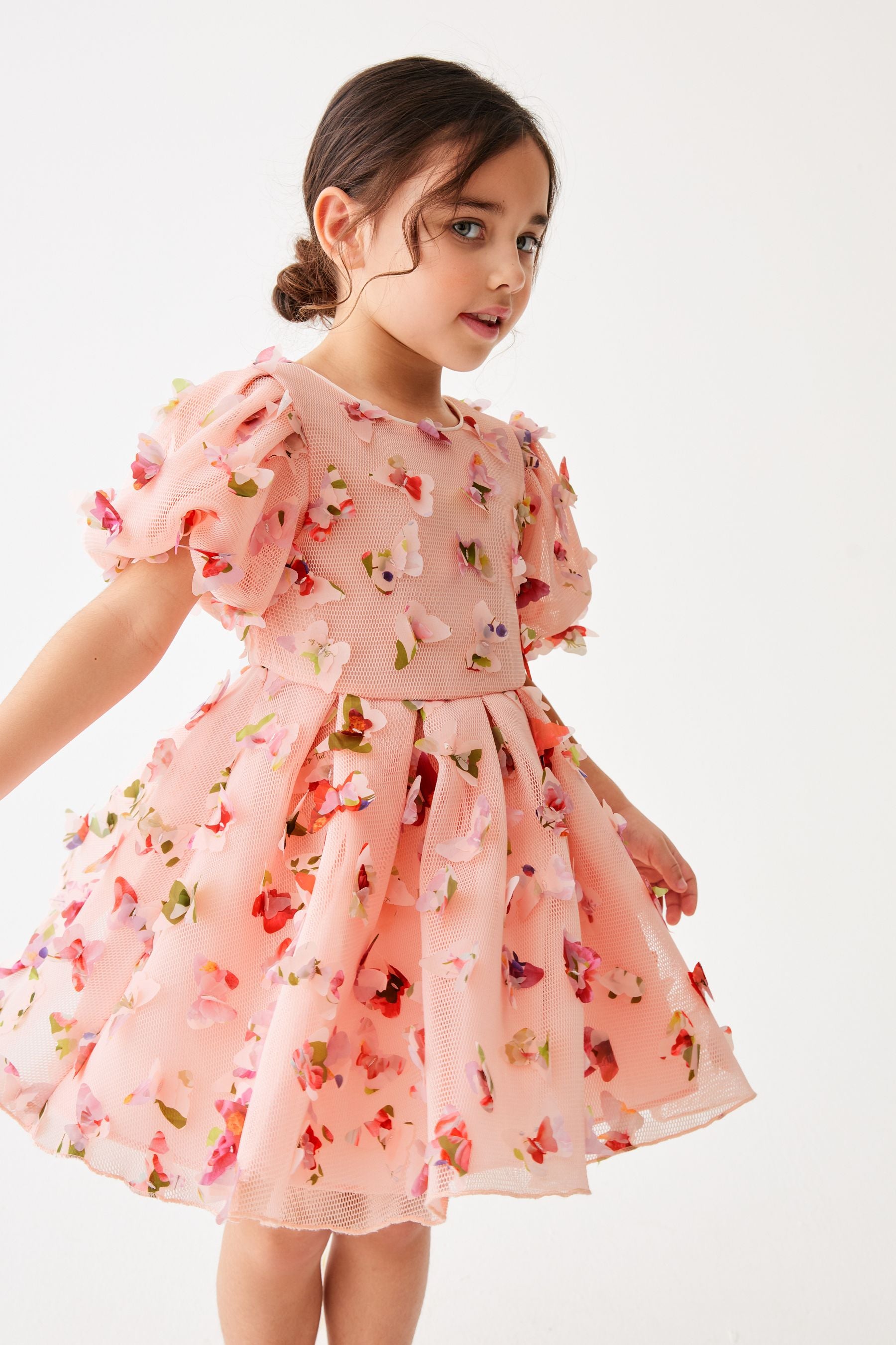 Baker by Ted Baker Pink 3D Butterfly Dress