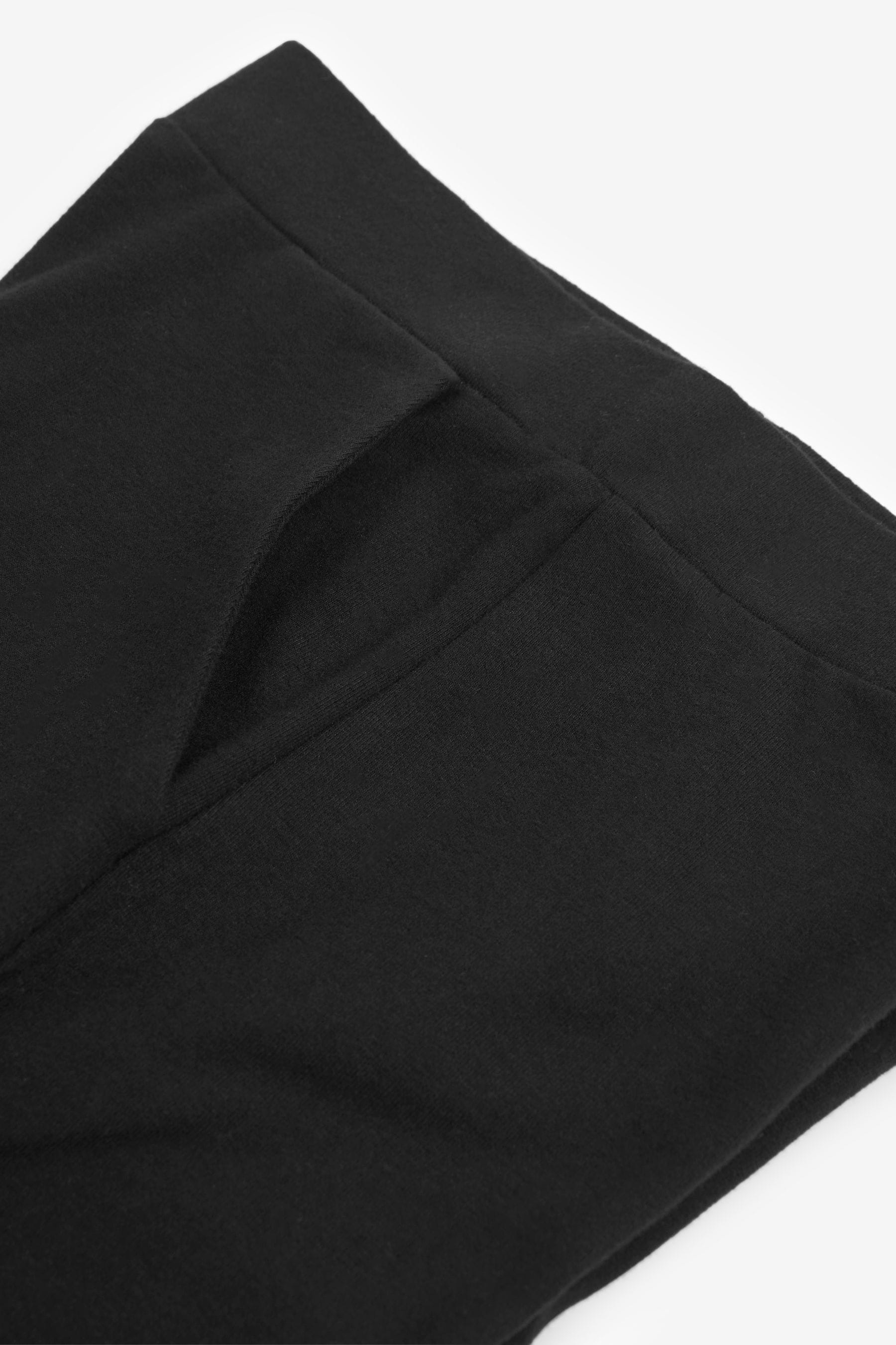 Black Wide Leg Jersey Trousers (3-16yrs)