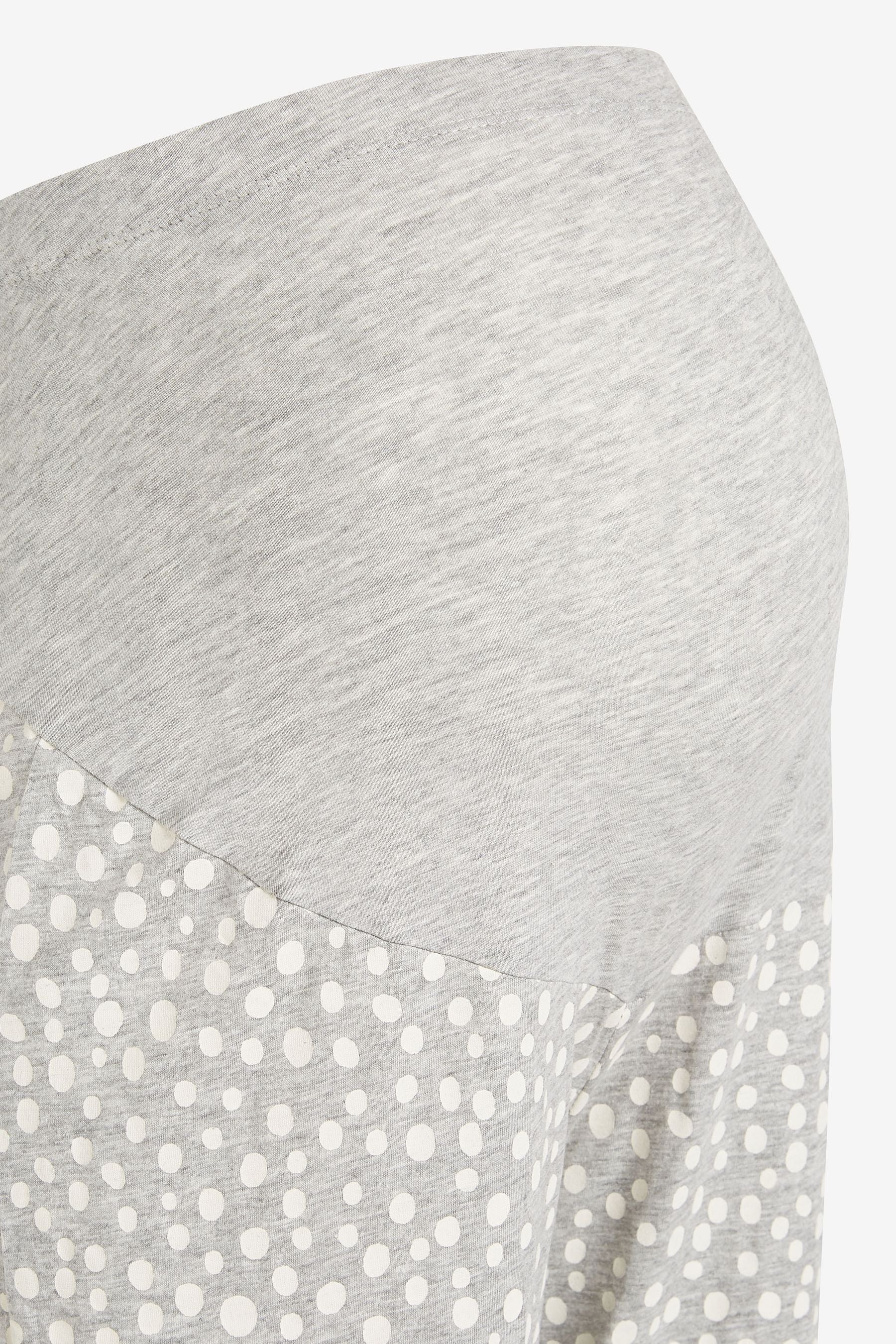 Grey Spot Maternity Cotton Pyjamas