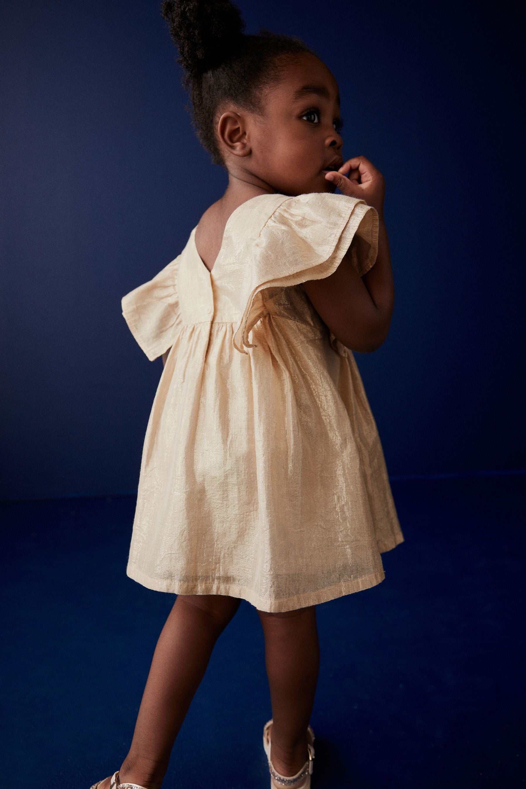 Gold Shimmer Party Dress (3mths-8yrs)