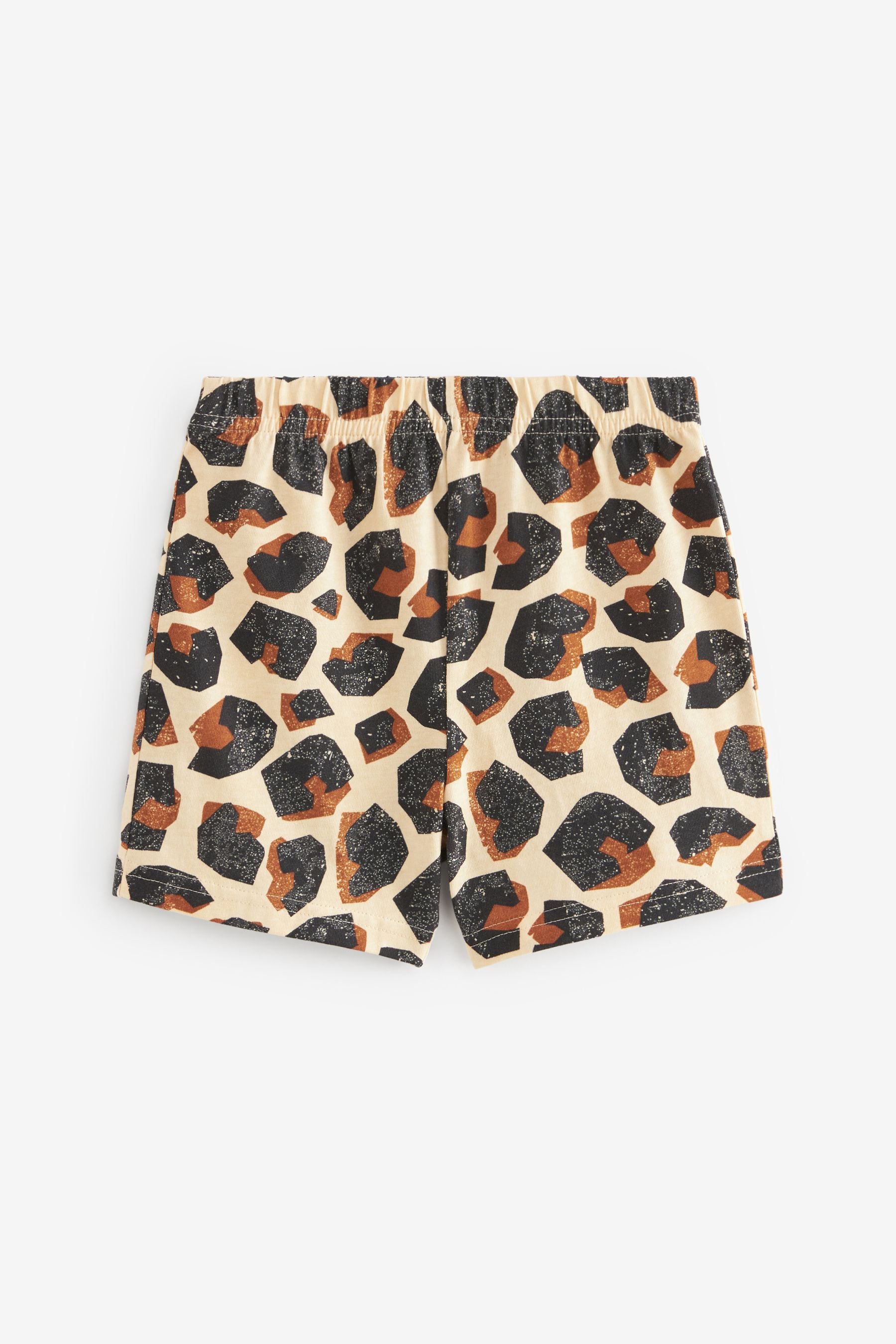 Animal Print 100% Cotton Short Pyjamas 2 Pack (9mths-8yrs)