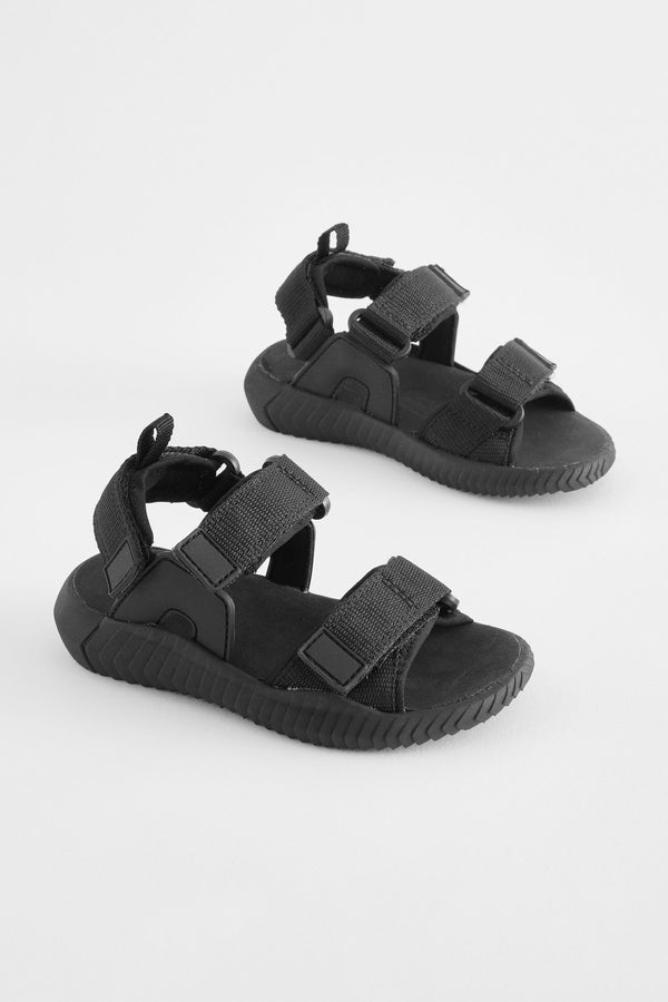 Black Utility Trekker Sandals