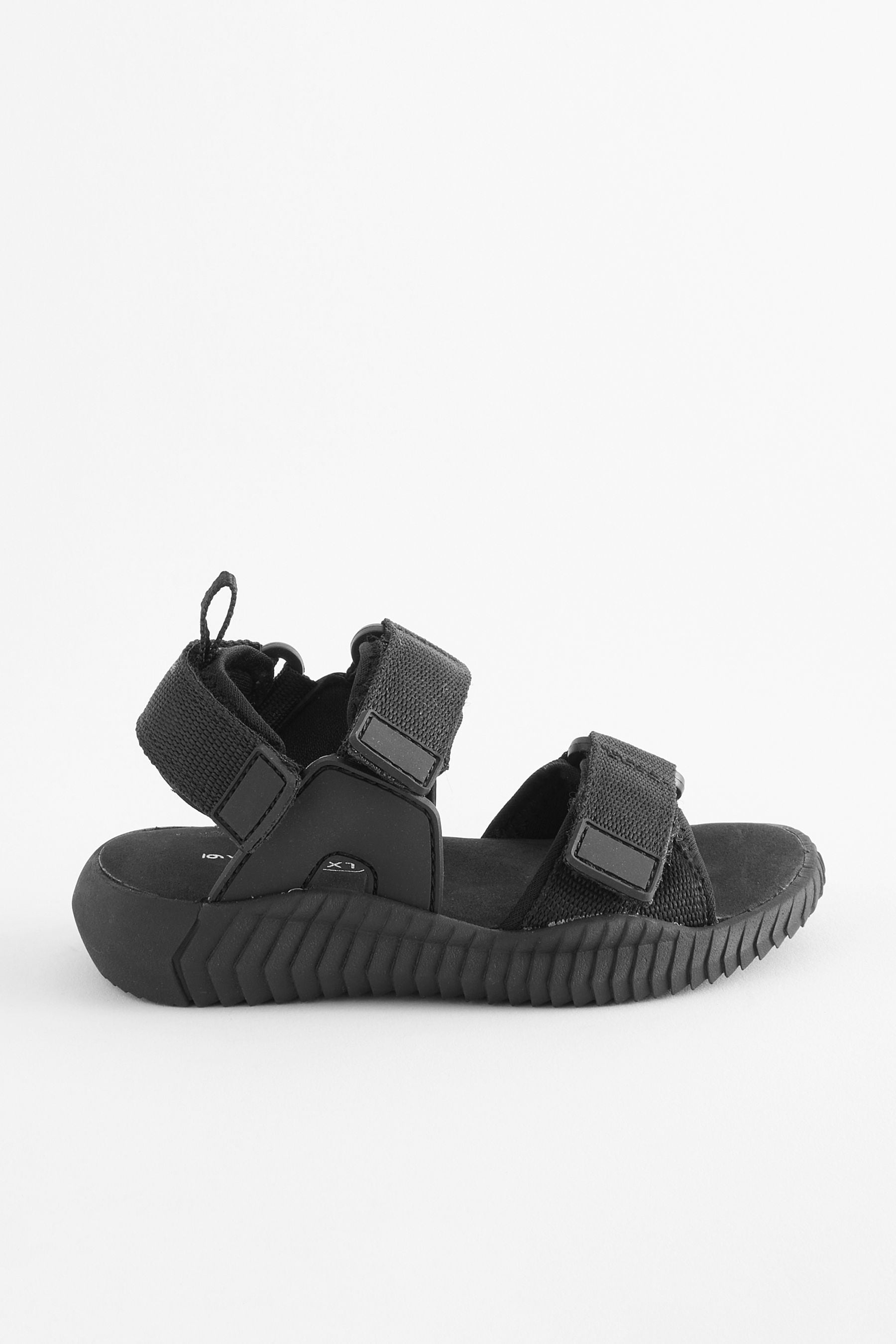 Black Utility Trekker Sandals