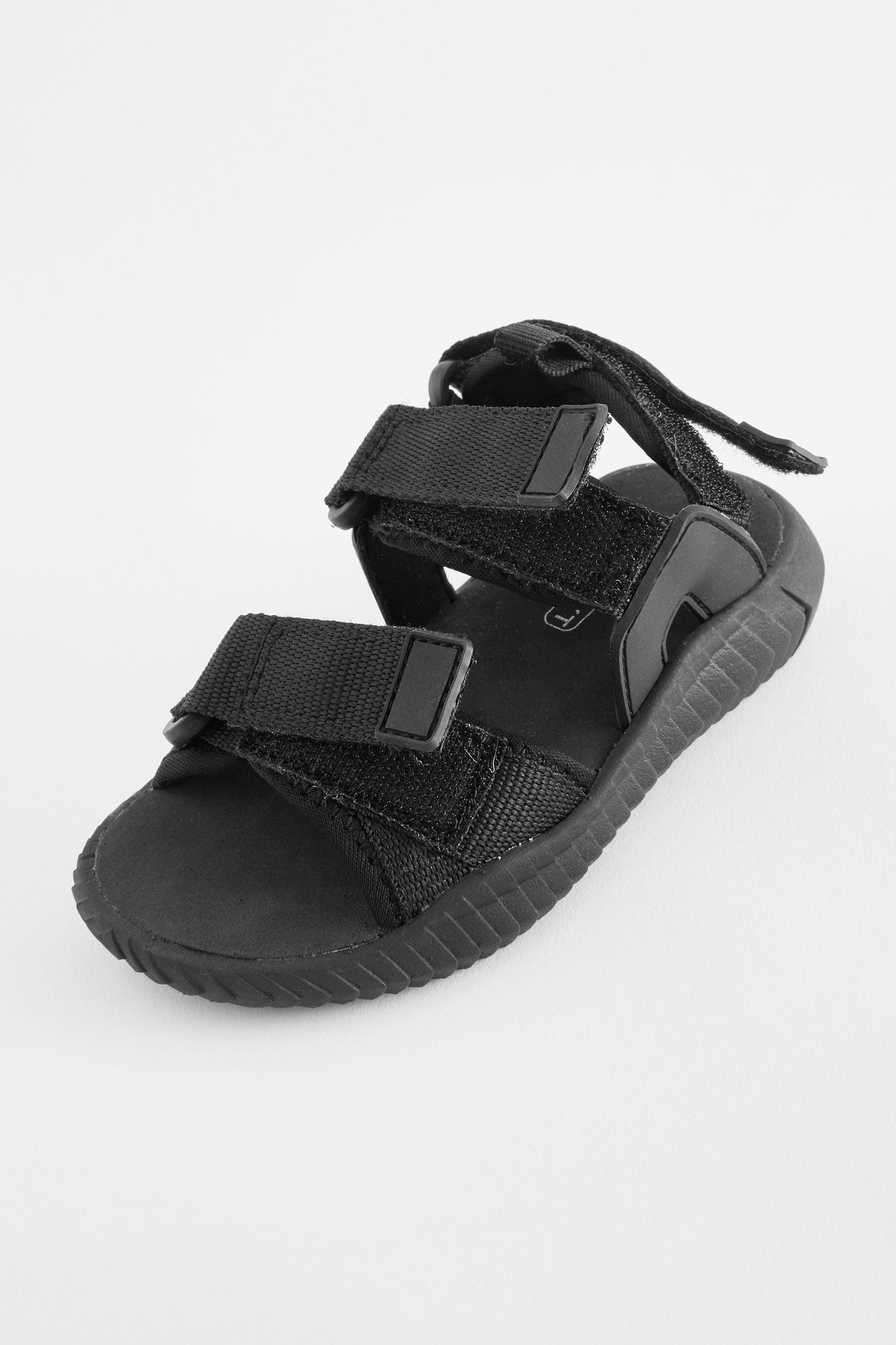 Black Utility Trekker Sandals