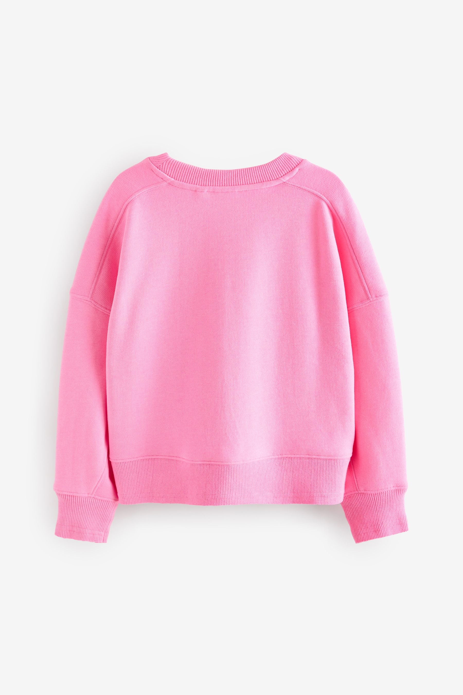 Fluro Pink Crew Sweatshirt Top (3-16yrs)