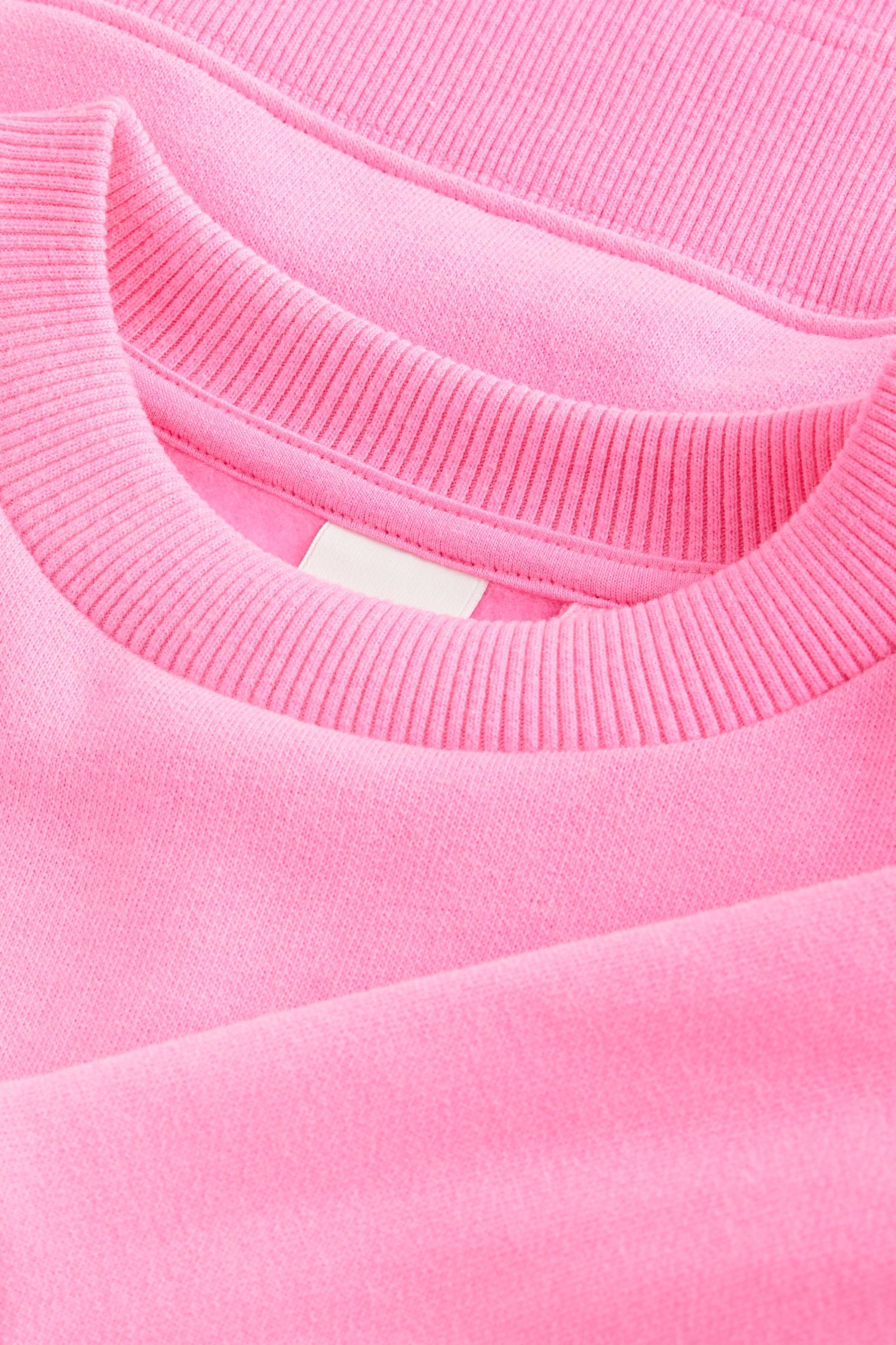 Fluro Pink Crew Sweatshirt Top (3-16yrs)