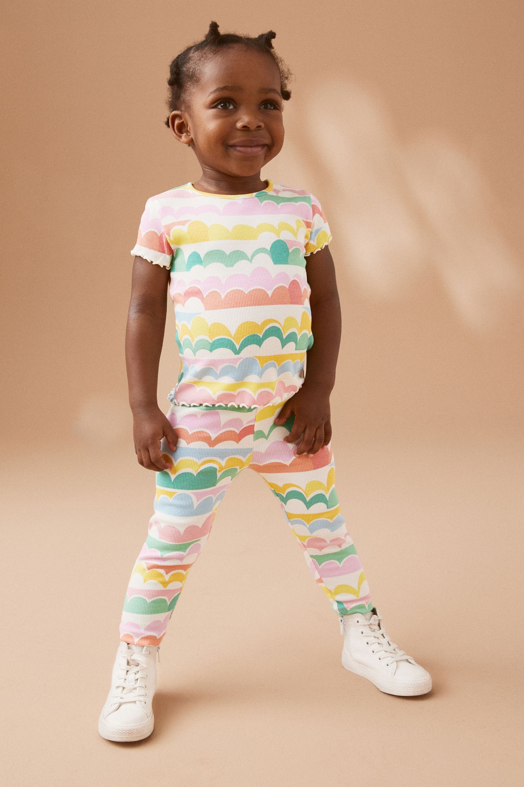 Rainbow Rib Jersey Leggings (3mths-7yrs)