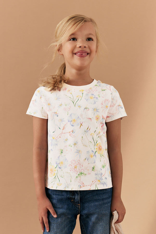 White Unicorn 100% Cotton T-Shirt (3-16yrs)