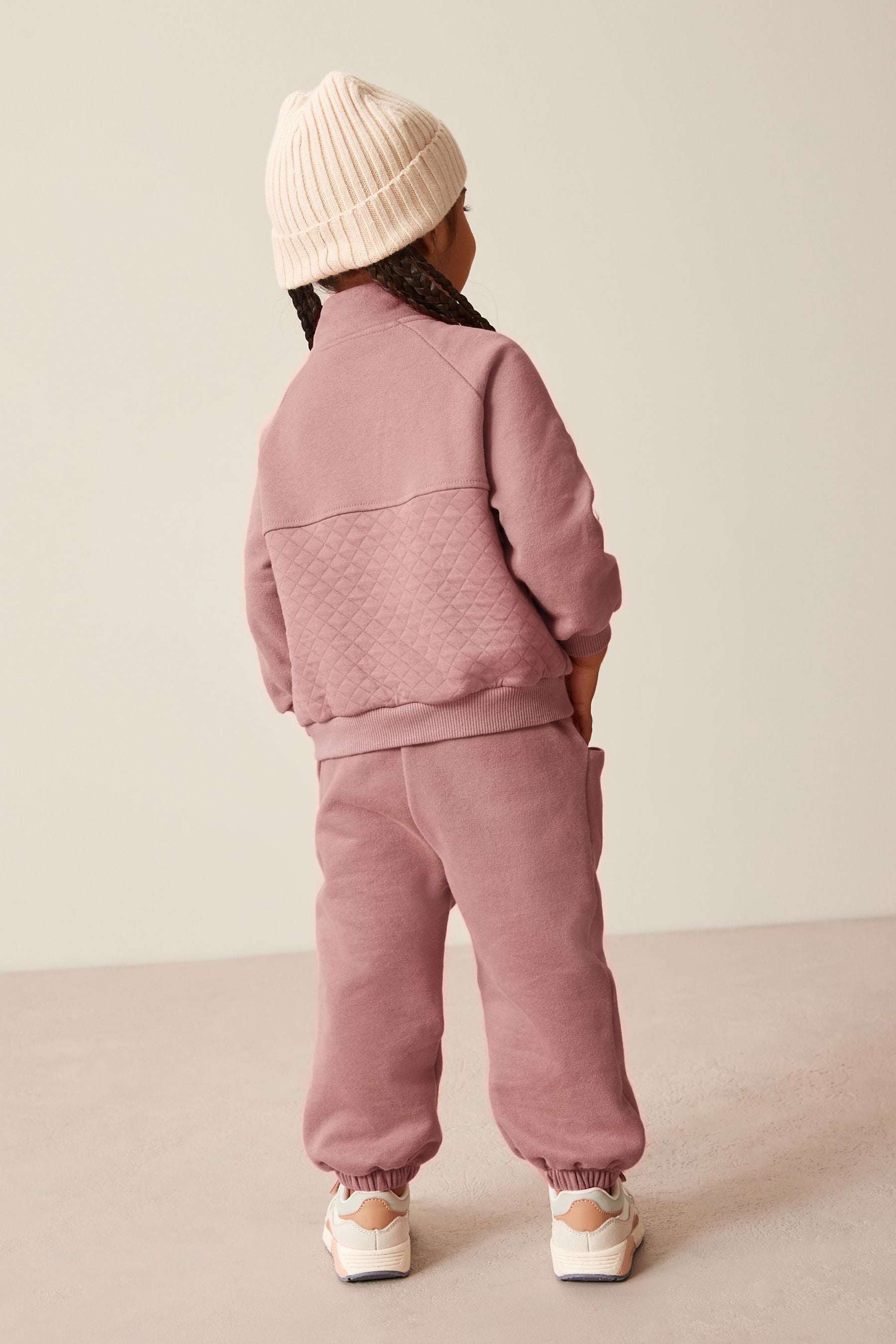 Pink Half Zip Sweatshirt and Joggers Set (3mths-7yrs)