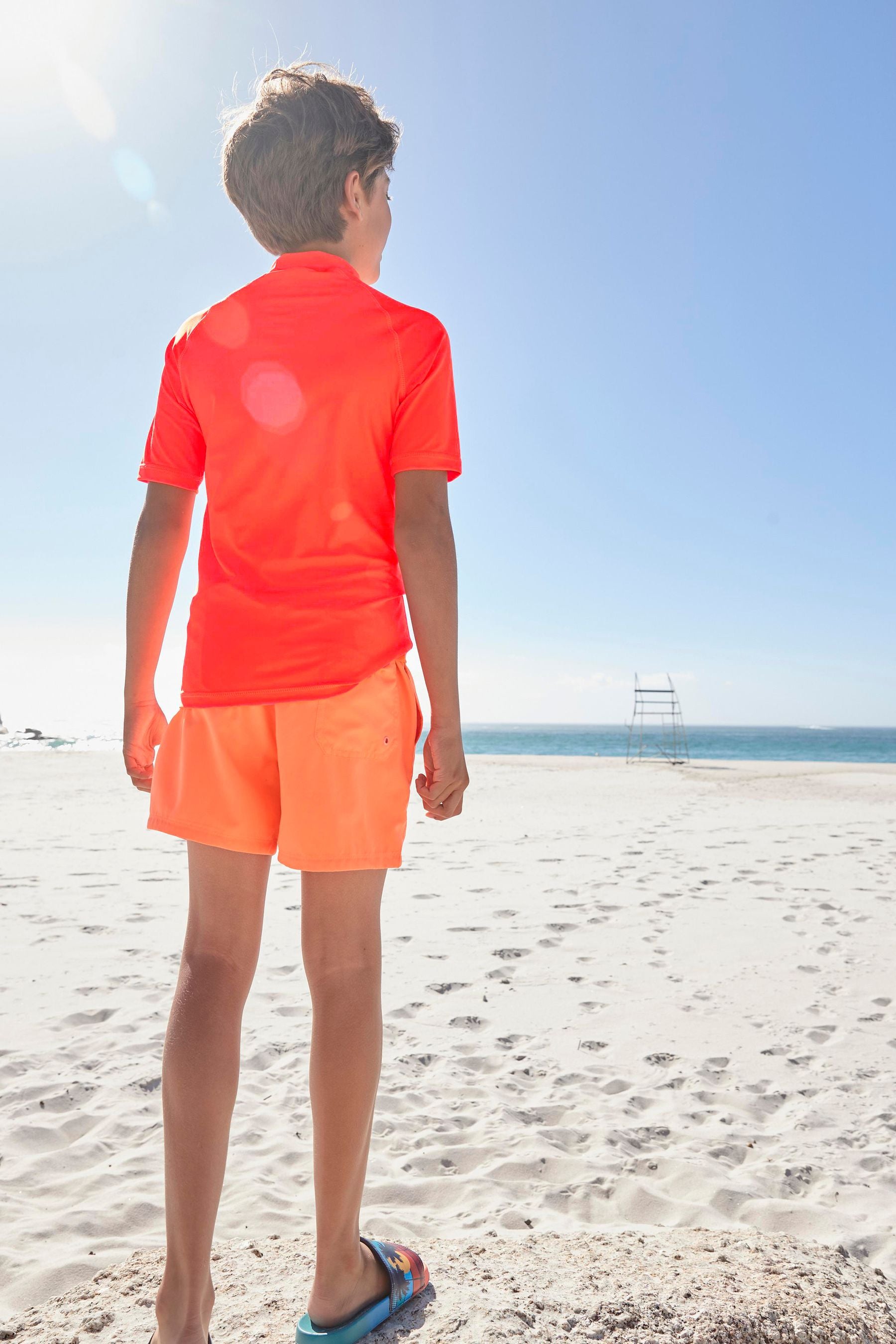 Orange Sunsafe Rash Vest (1.5-16yrs)