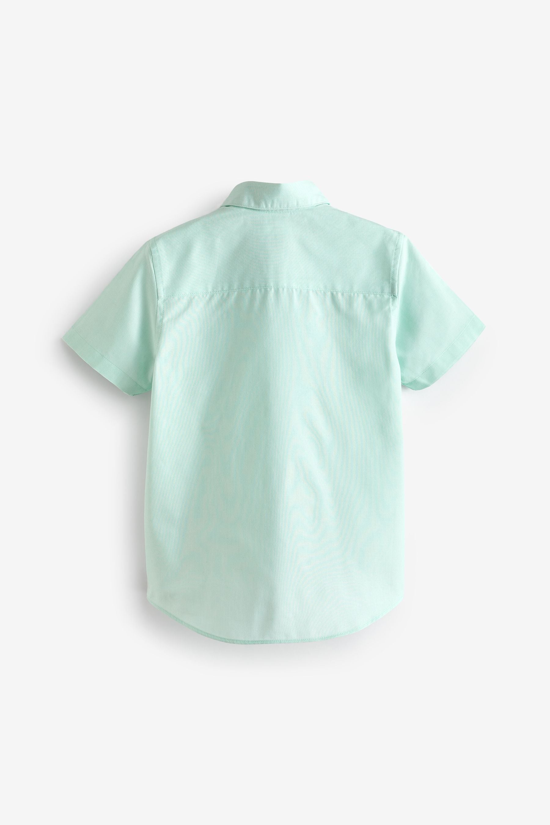 Mint Green Short Sleeve Cotton Rich Oxford Shirt (3-16yrs)