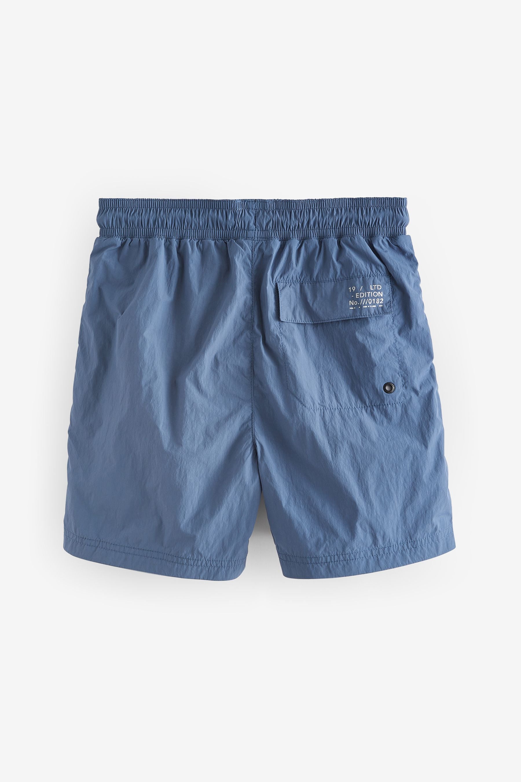 Blue Textured Swim Shorts (3-16yrs)