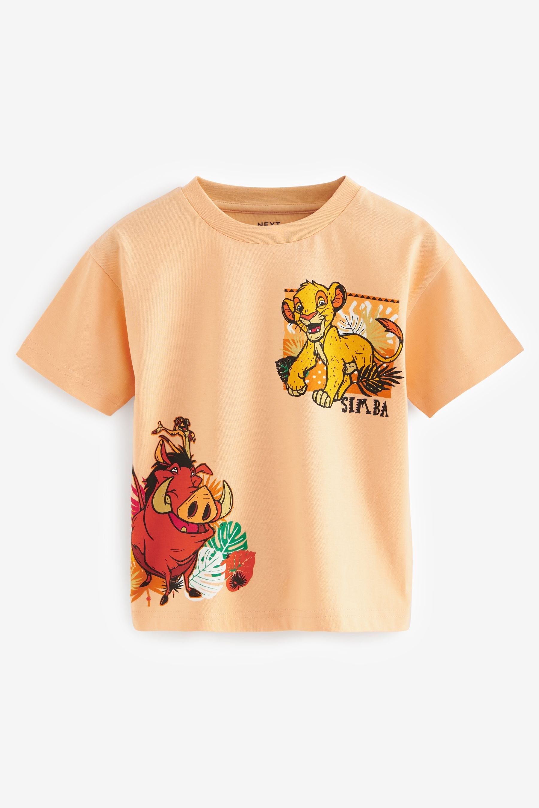 Orange 100% Cotton Lion King Short Sleeve T-Shirt (6mths-8yrs)