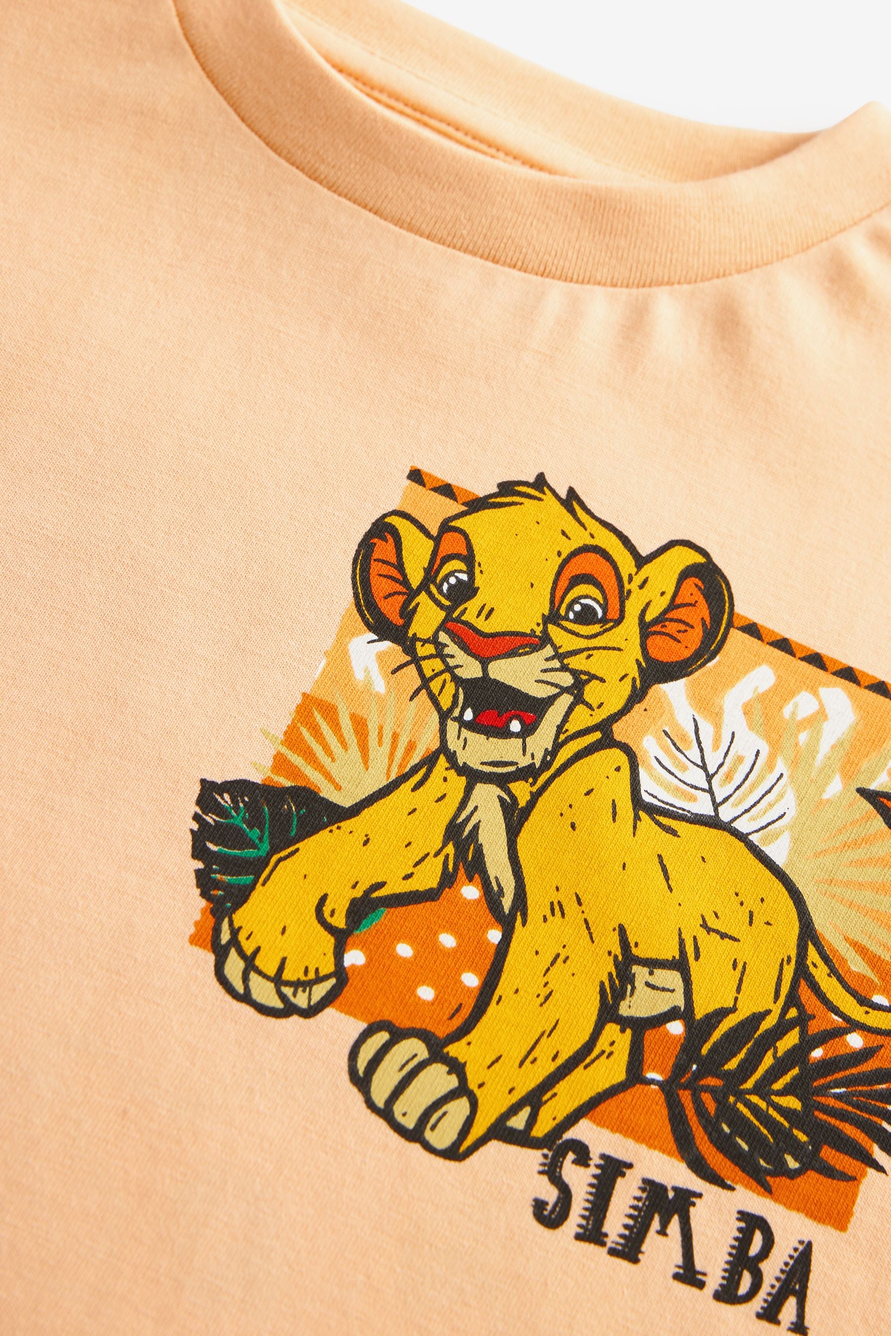 Orange 100% Cotton Lion King Short Sleeve T-Shirt (6mths-8yrs)