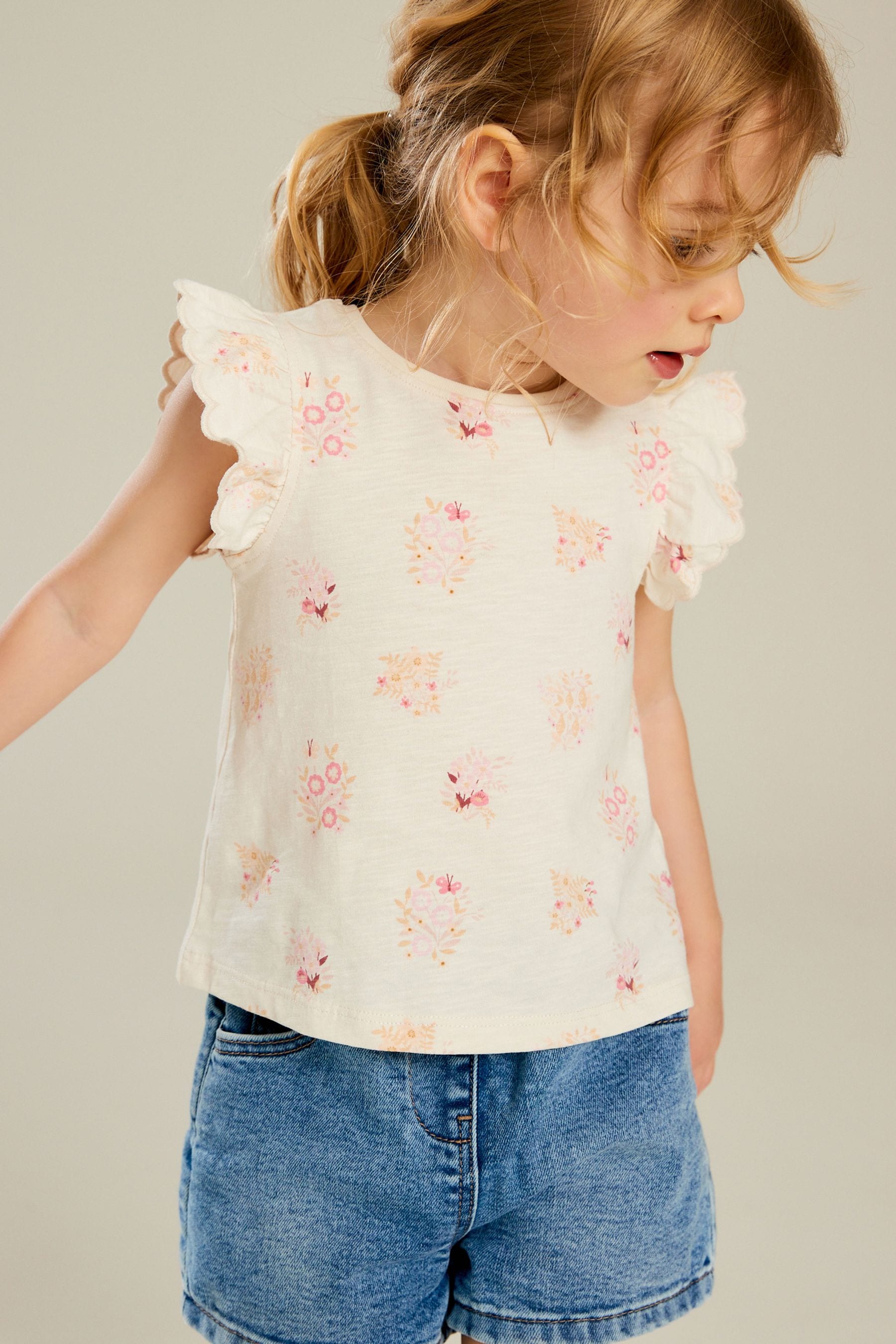 Floral Scallop Vest (3mths-7yrs)