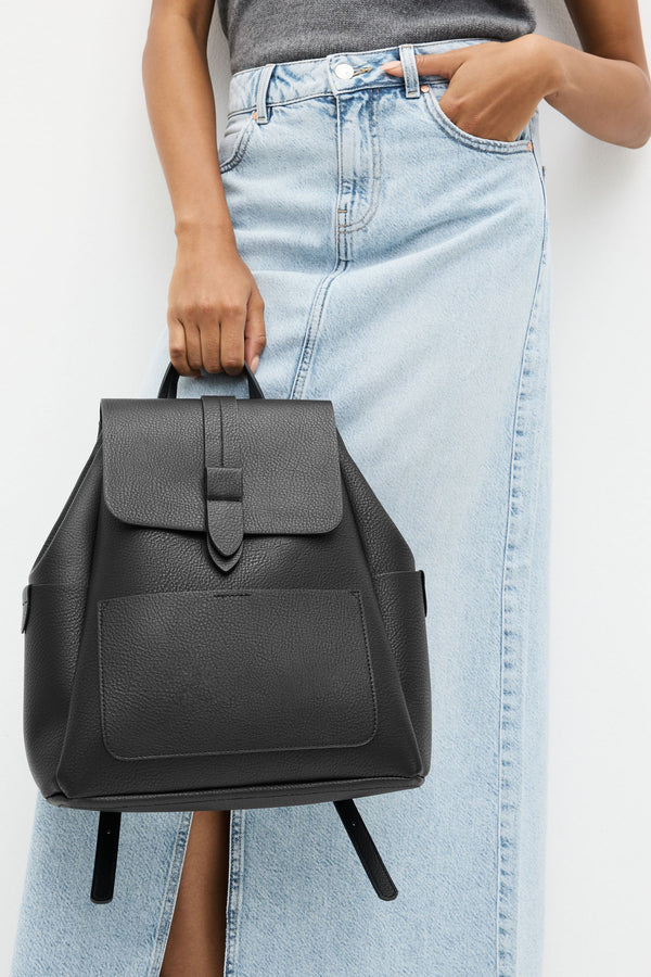 Black Minimalist Backpack