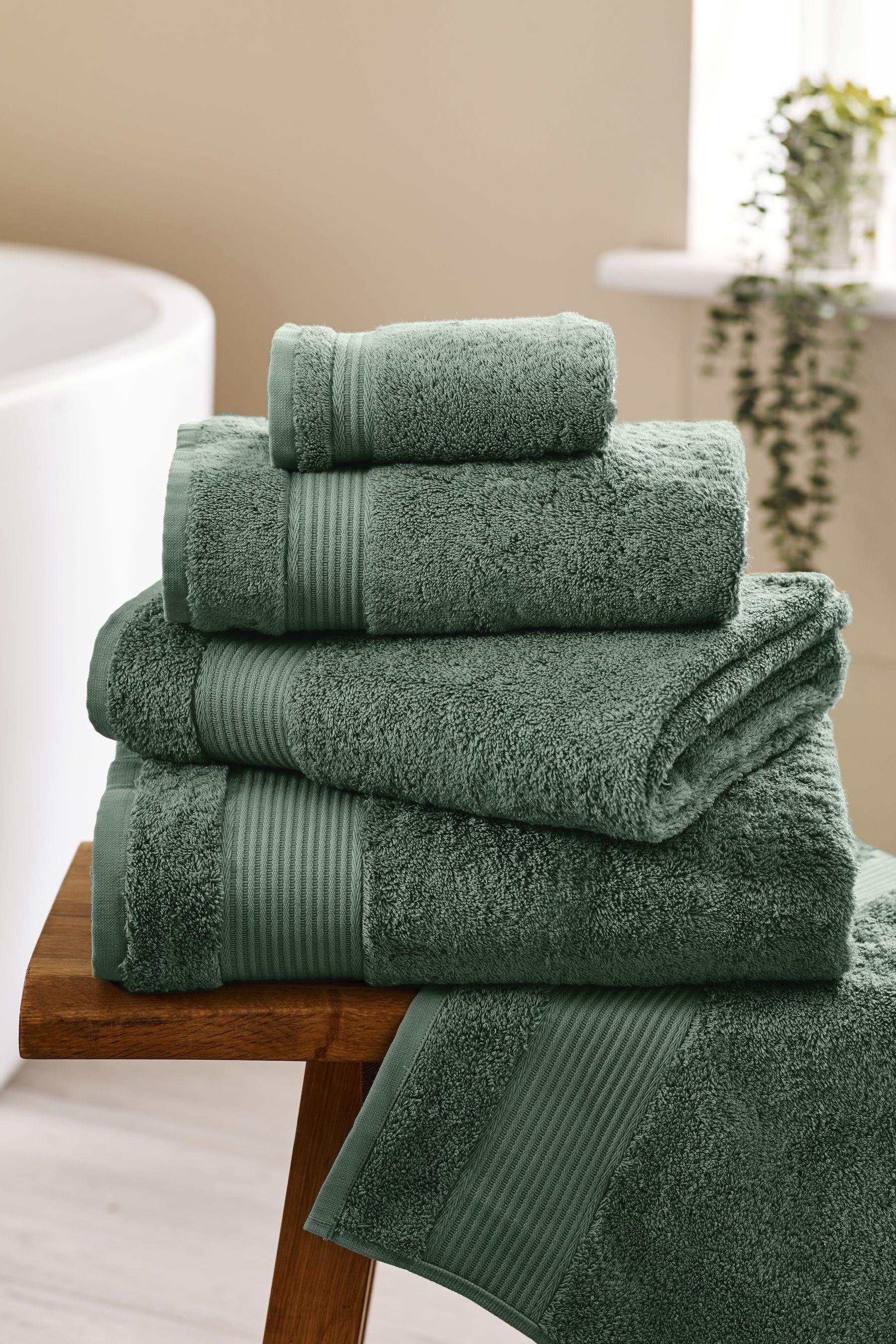 Green Forest Egyptian 100% Cotton Towels