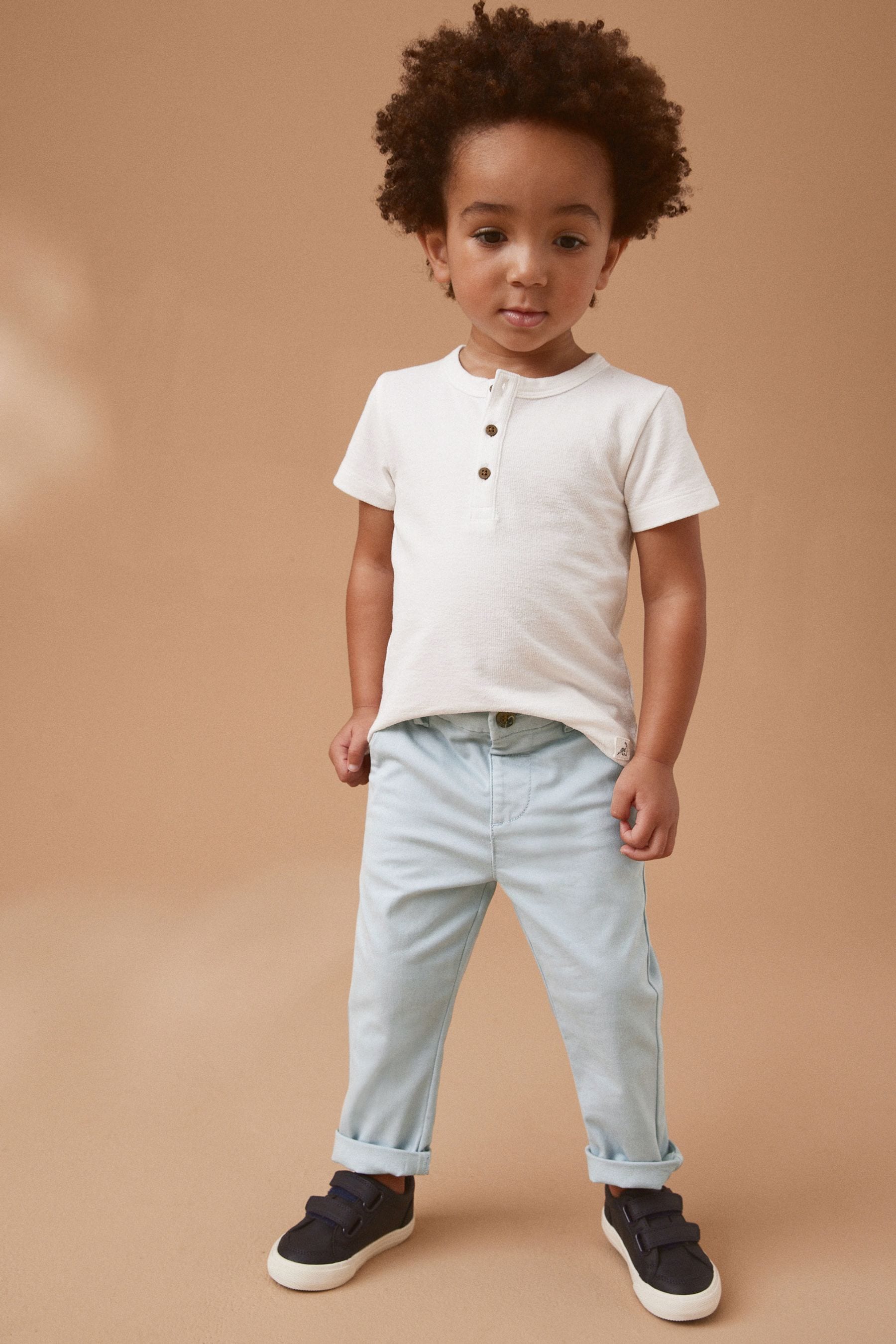 Light Blue Stretch Chinos Trousers (3mths-7yrs)