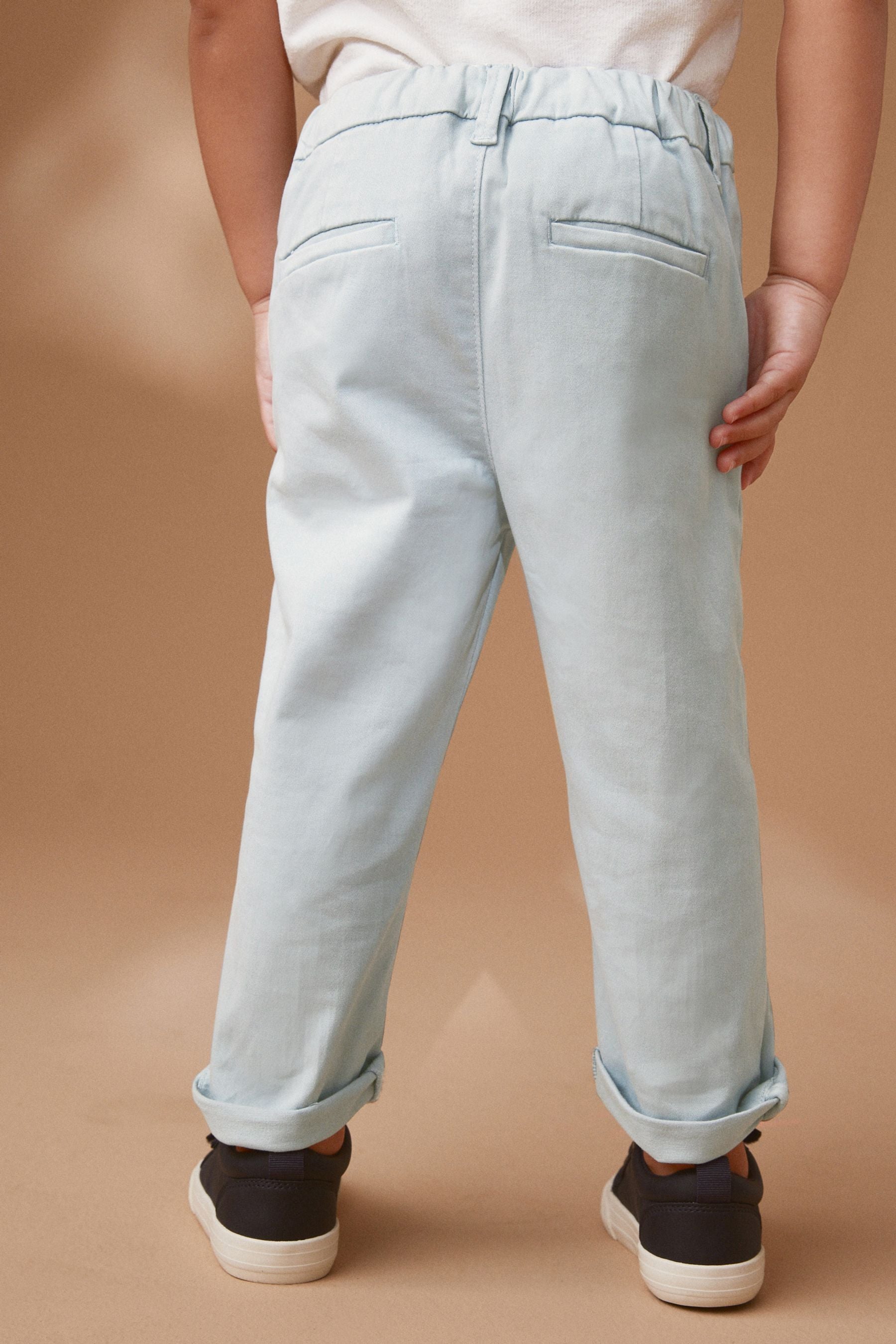 Light Blue Stretch Chinos Trousers (3mths-7yrs)