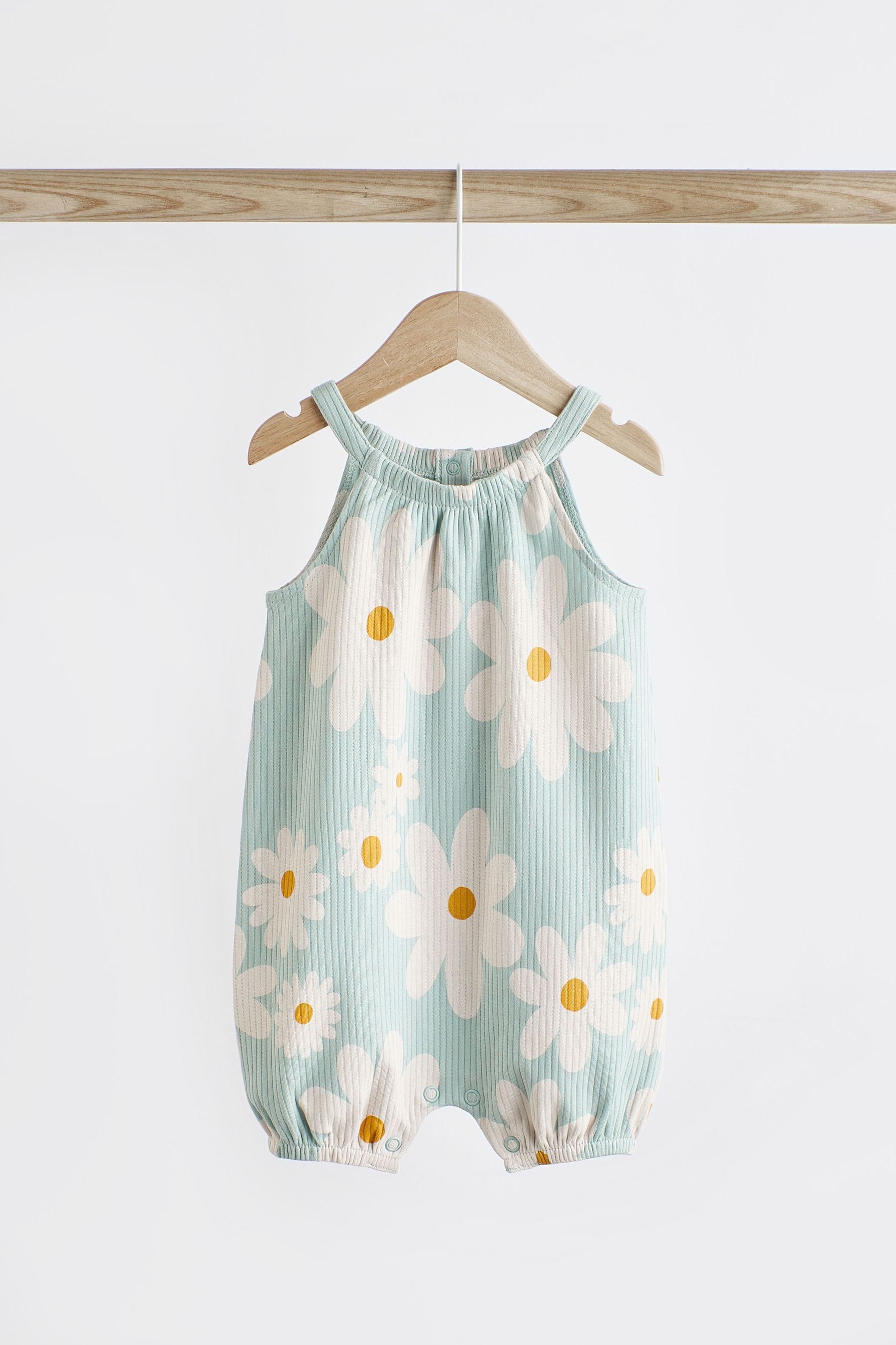 Blue/Yellow Lemon Baby Rompers 2 Pack