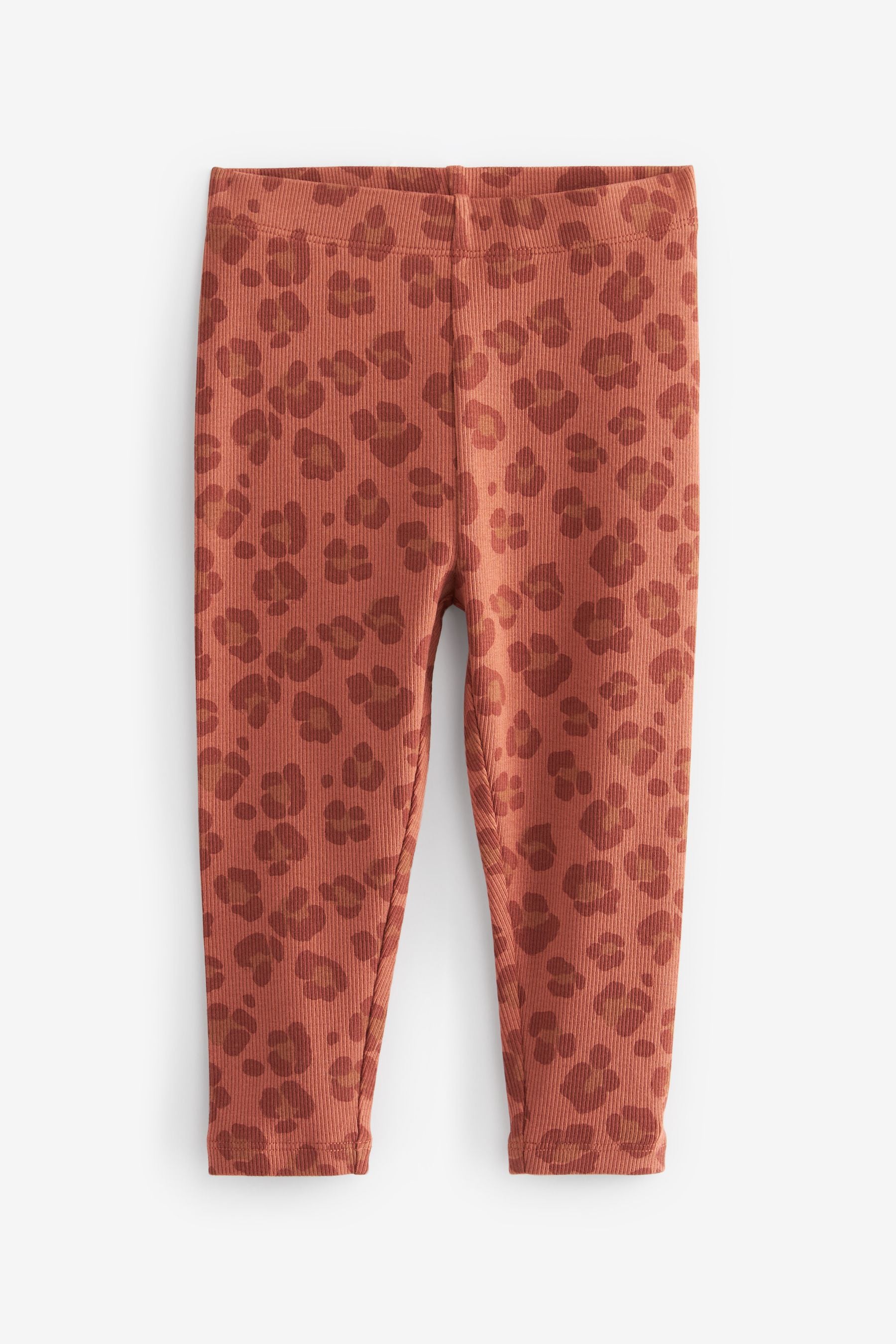 Animal Print Rib Jersey Leggings (3mths-7yrs)