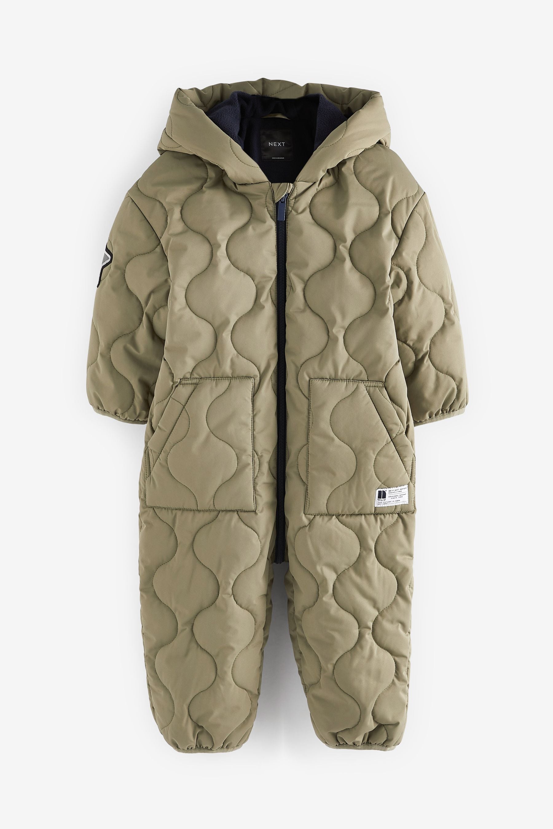 Khaki Green Quilted Snowsuit (3mths-7yrs)