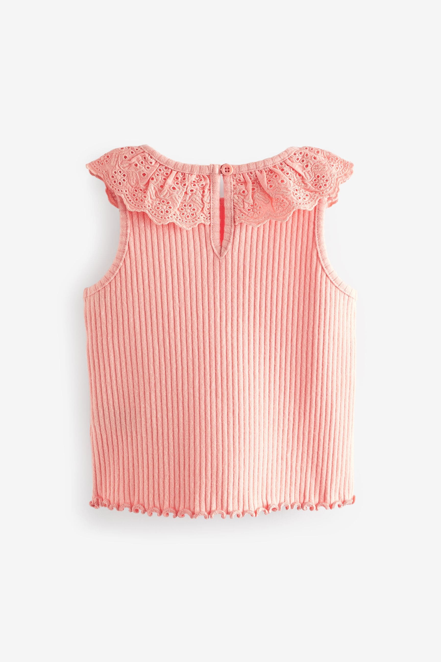 Pink Lace Collar Vest (3mths-7yrs)