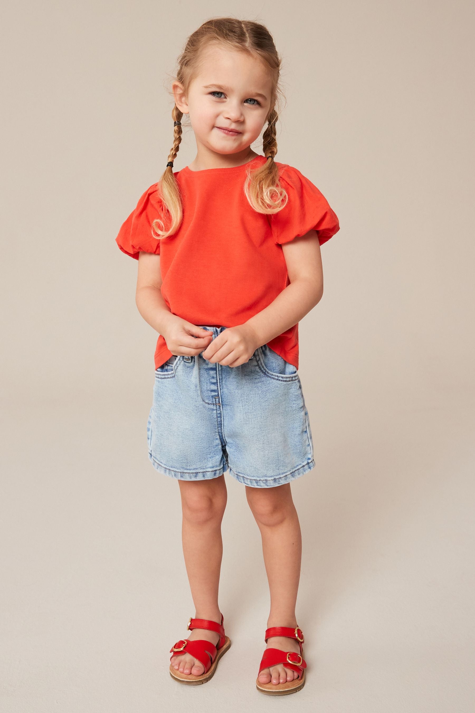 Red Puff Short Sleeve T-Shirt (3mths-7yrs)