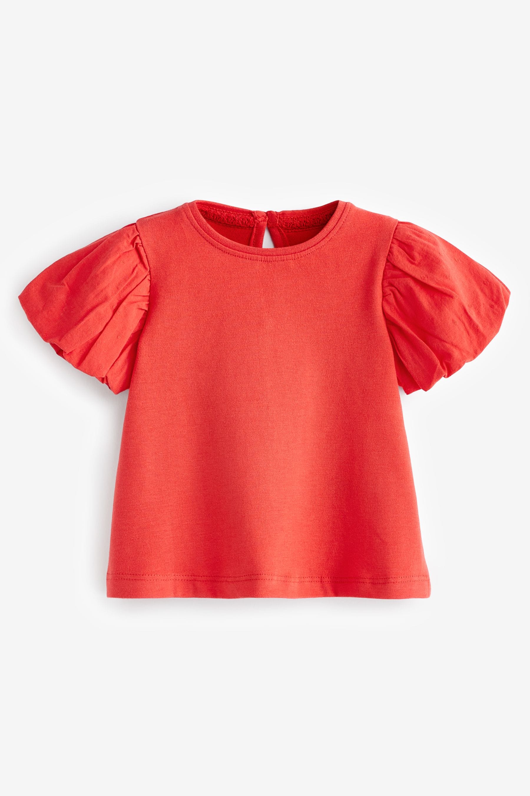 Red Puff Short Sleeve T-Shirt (3mths-7yrs)