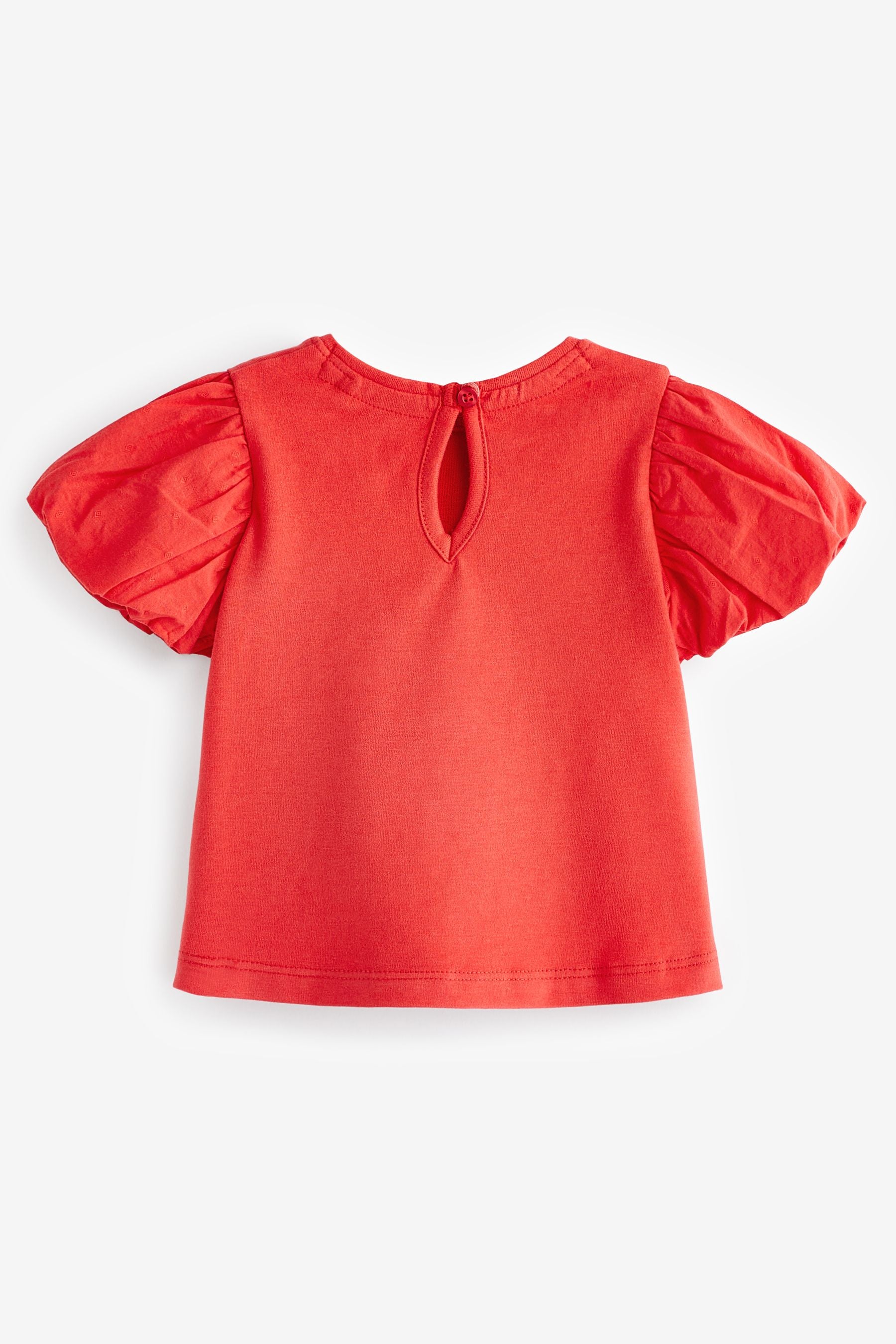 Red Puff Short Sleeve T-Shirt (3mths-7yrs)