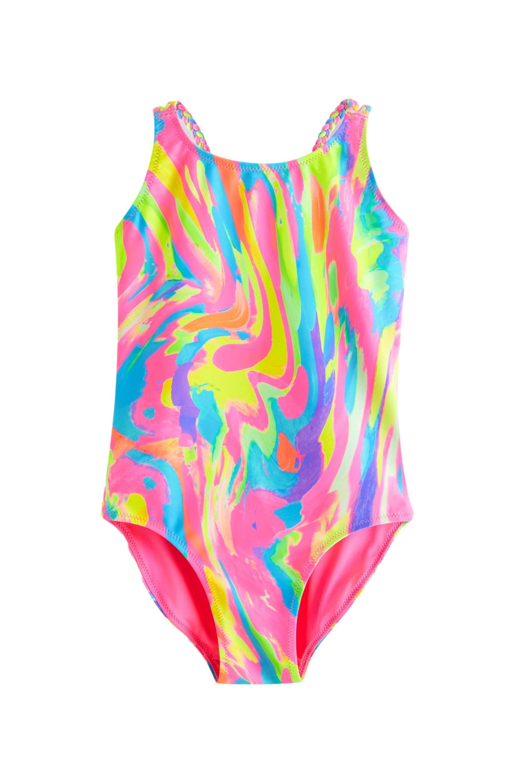 Multi Bright Abstract Print Swimsuit (3-16yrs)