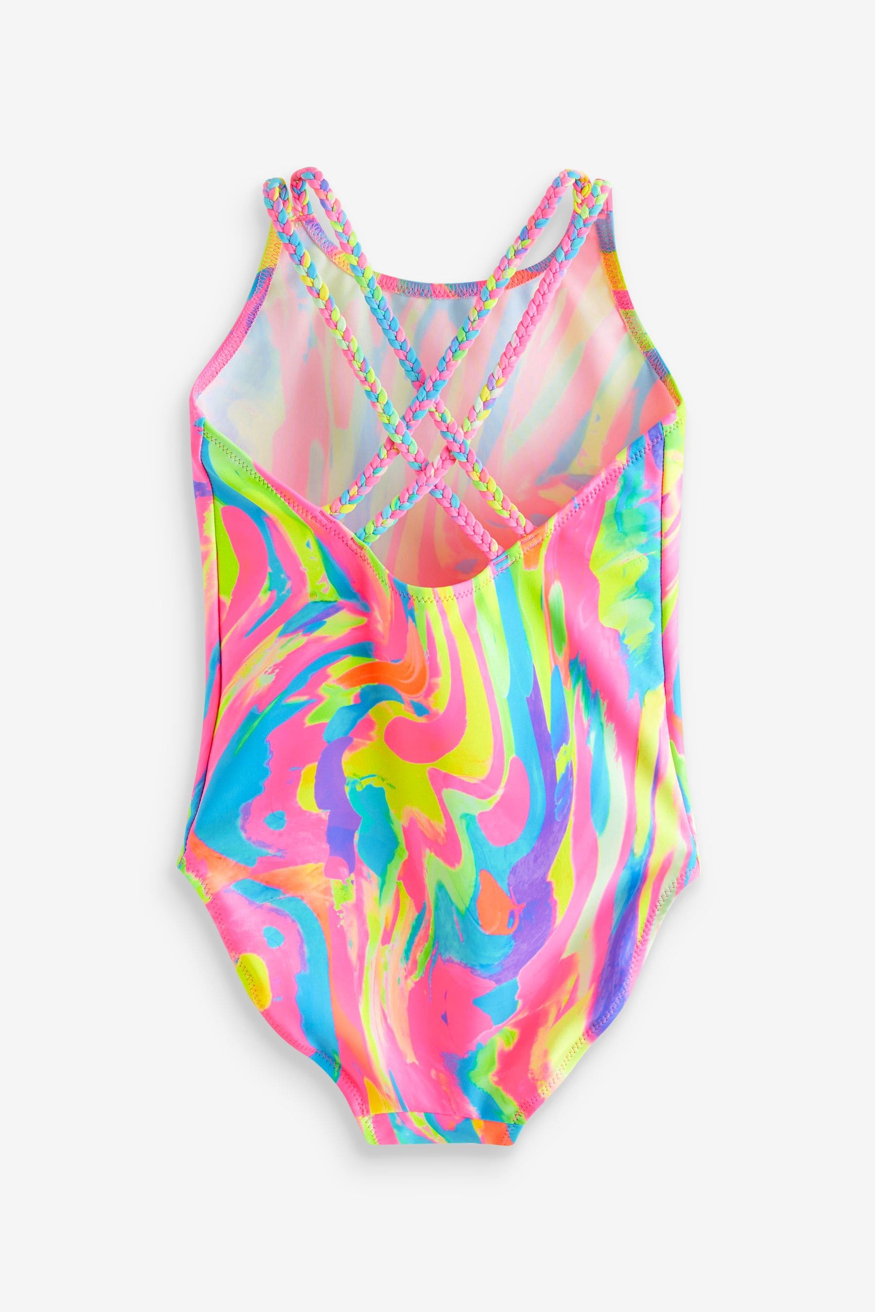 Multi Bright Abstract Print Swimsuit (3-16yrs)