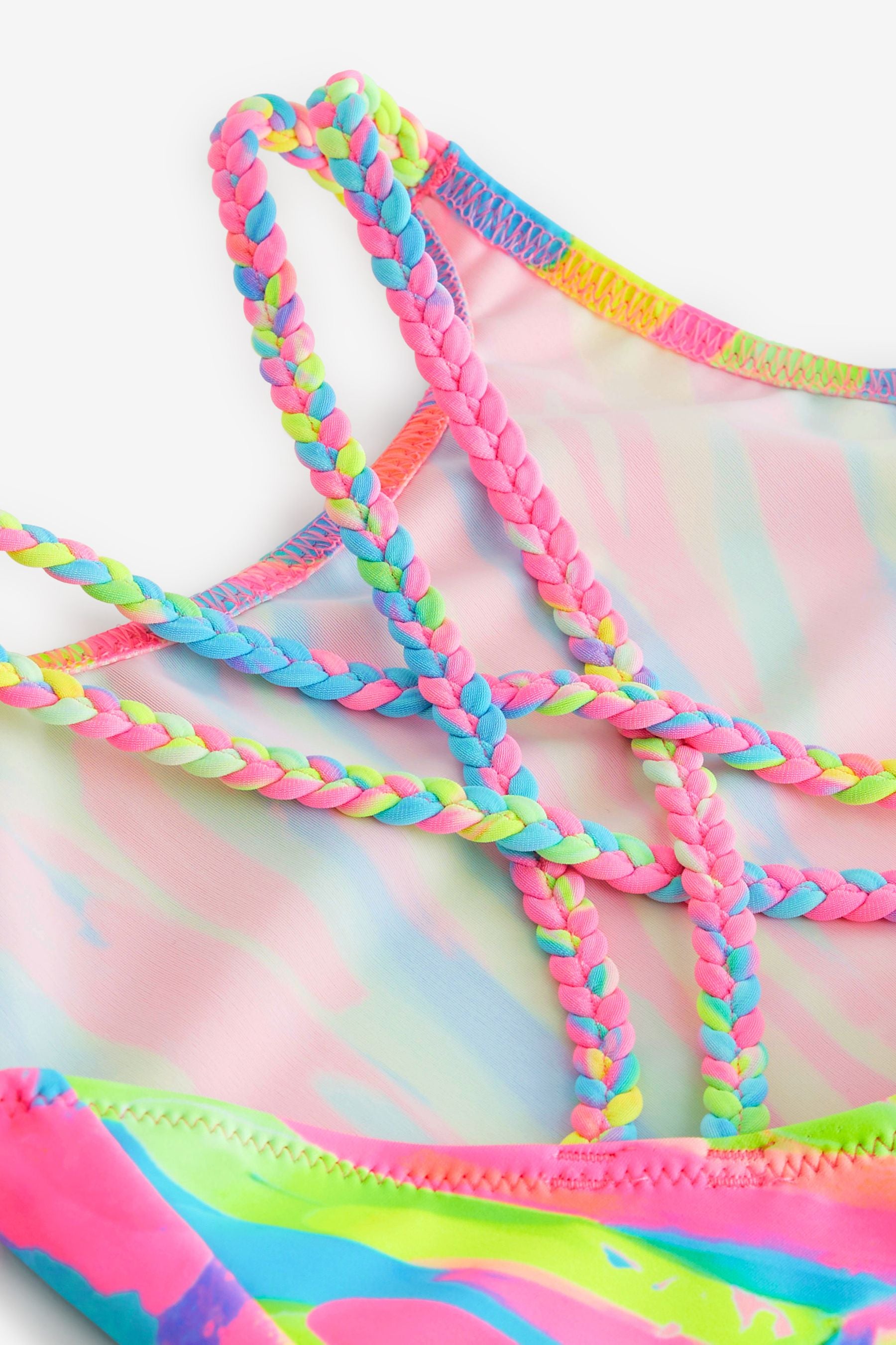 Multi Bright Abstract Print Swimsuit (3-16yrs)