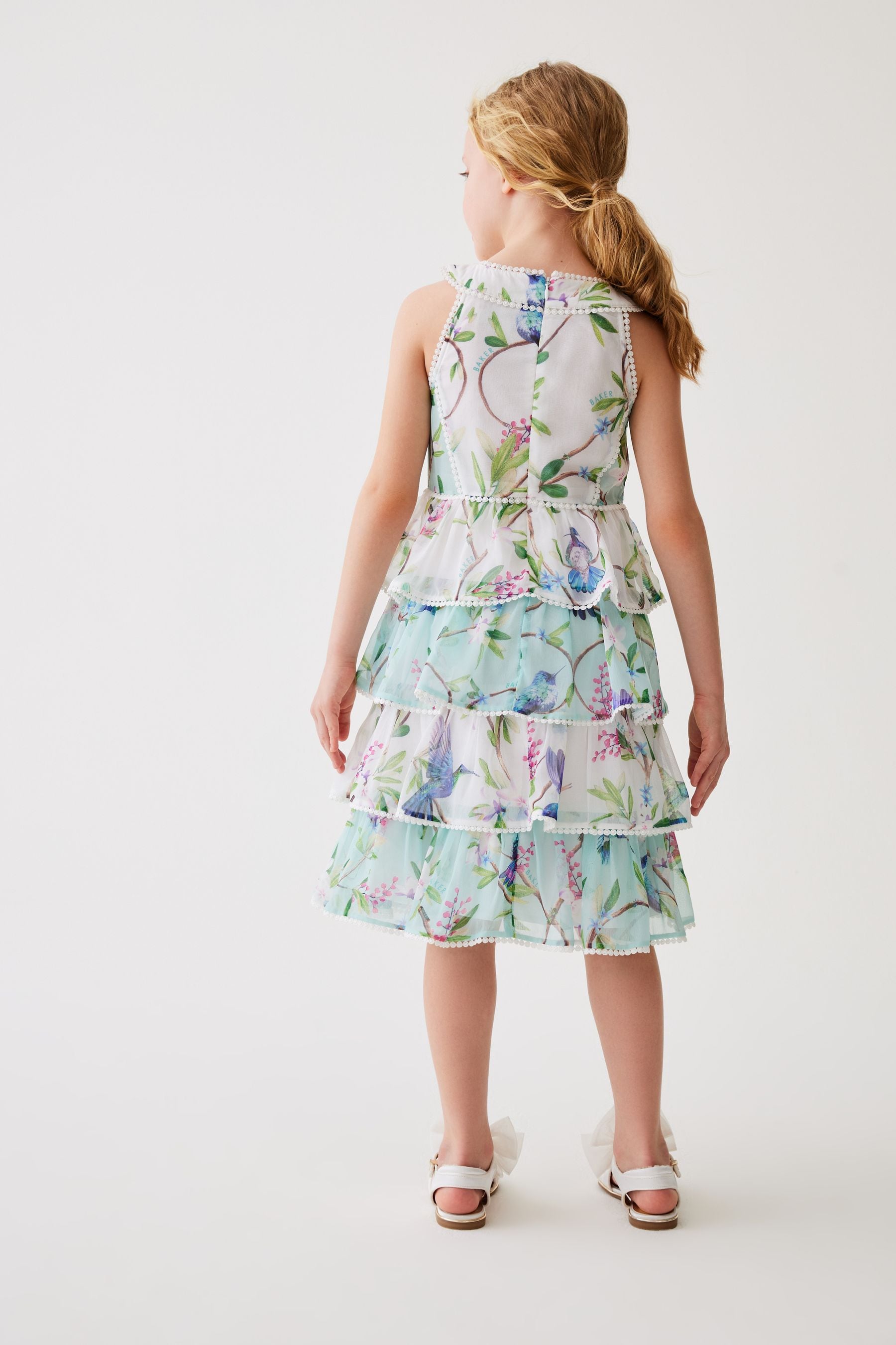 Baker by Ted Baker Tiered Chiffon Dress