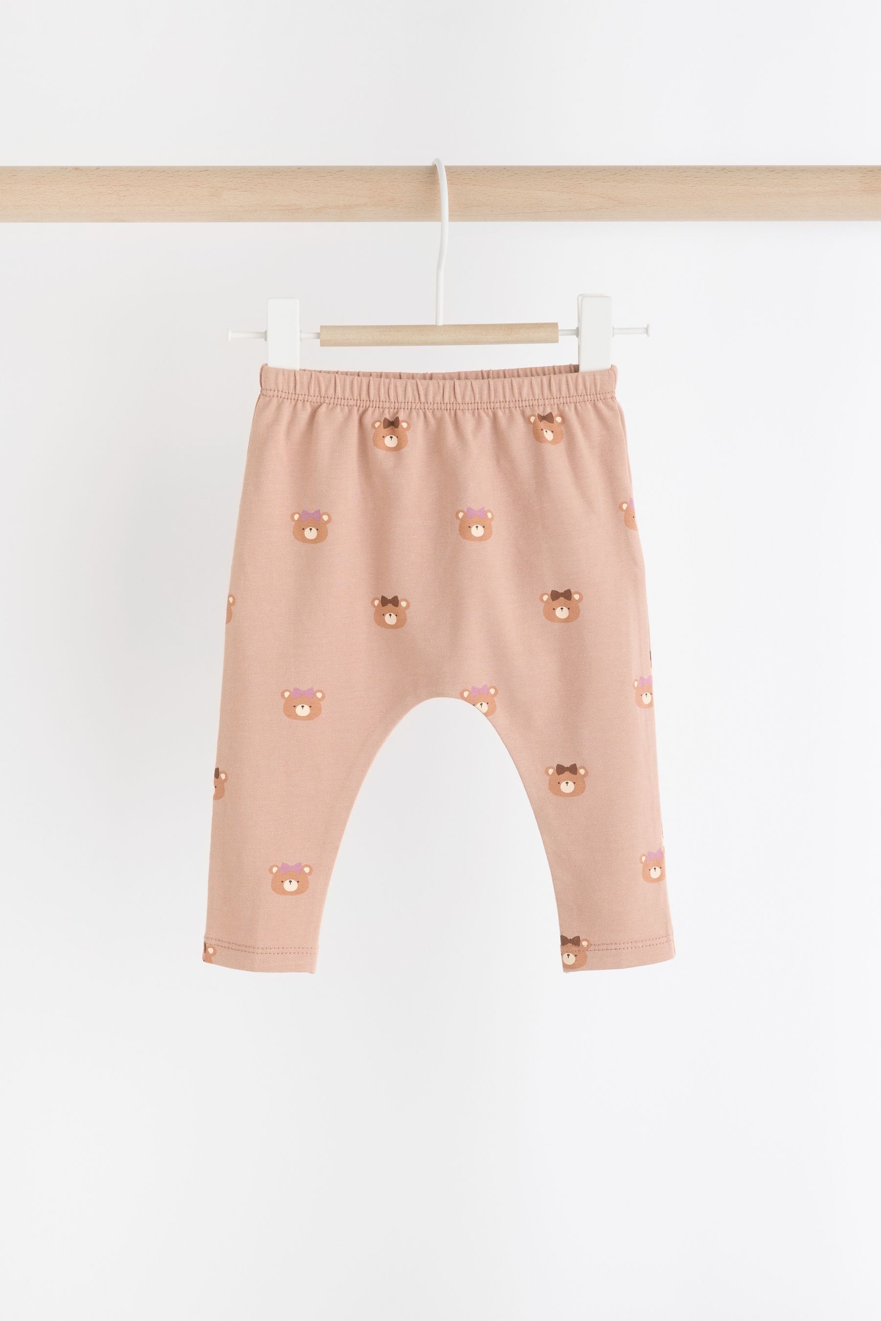 Caramel Brown Bear Fleece Jumper and Leggings 2 Piece Set