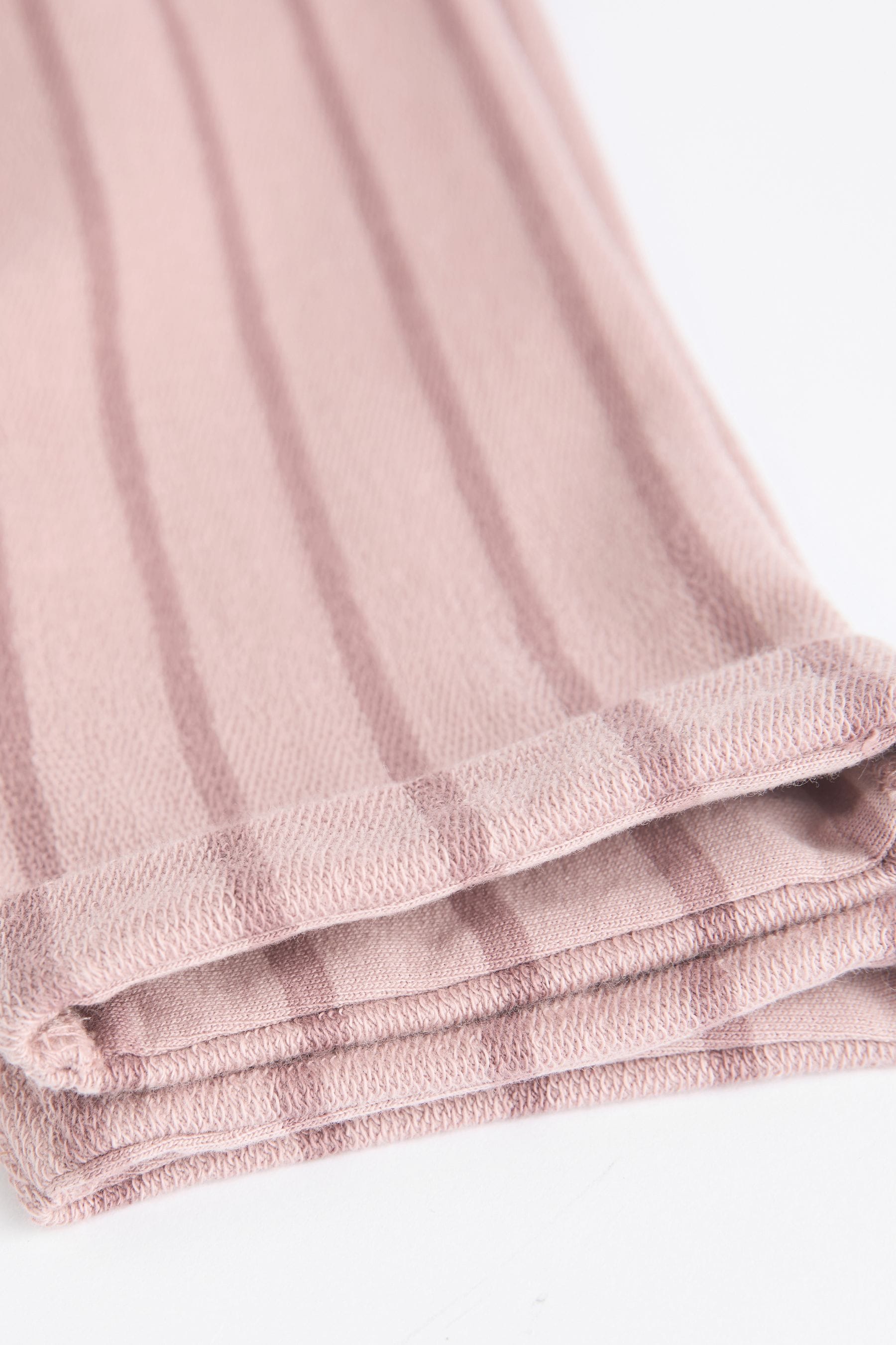 Mauve Purple Stripe Baby Sweatshirt And Wide Leg Trousers Set