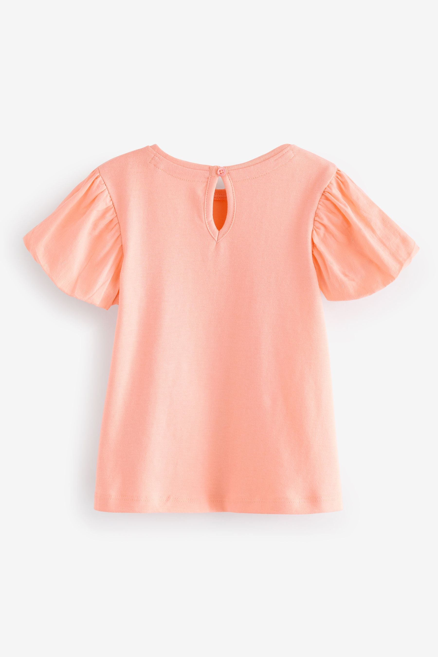 Peach Pink Puff Short Sleeve T-Shirt (3mths-7yrs)