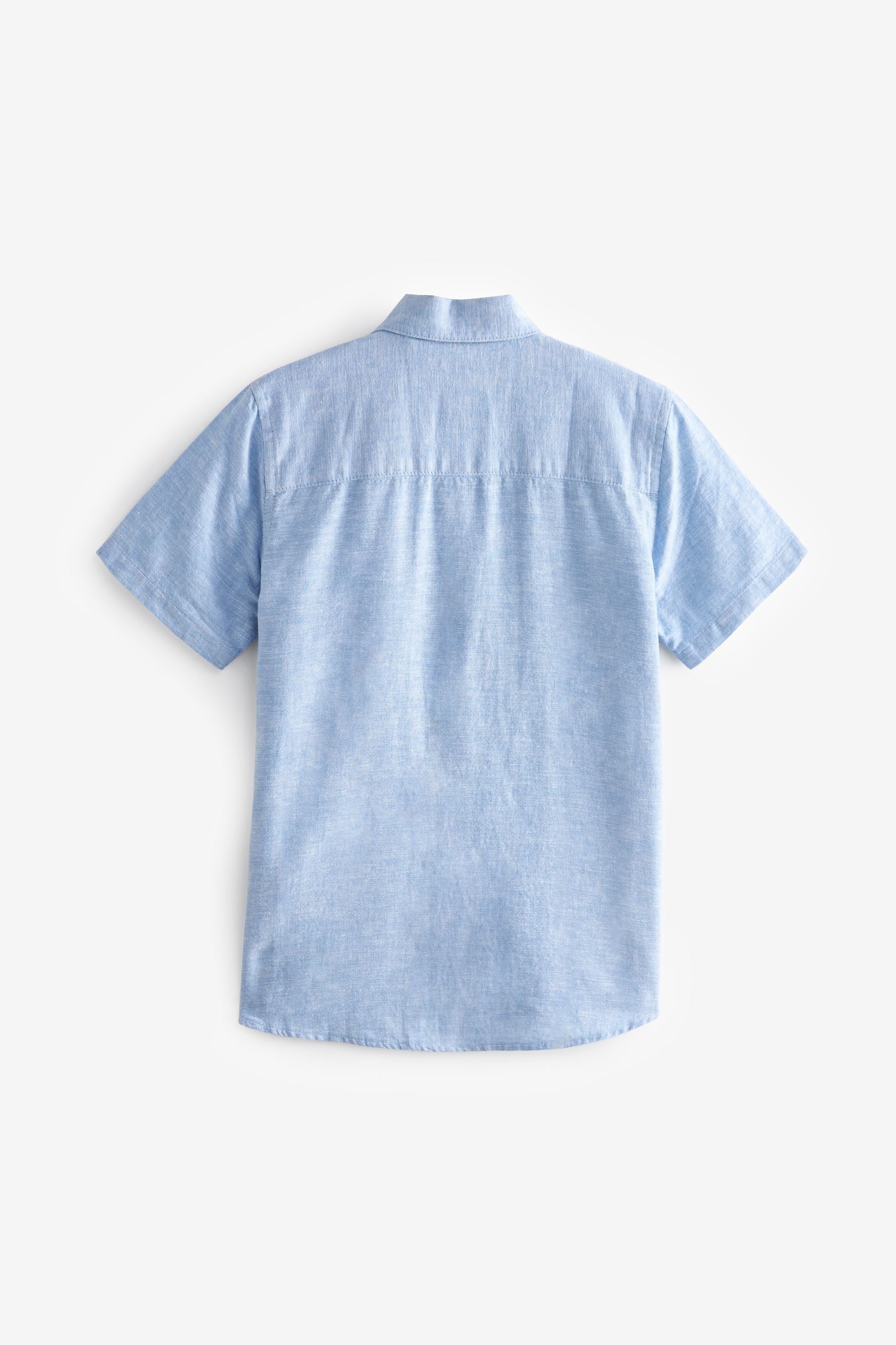 Blue Linen Blend Shirt (3mths-16yrs)