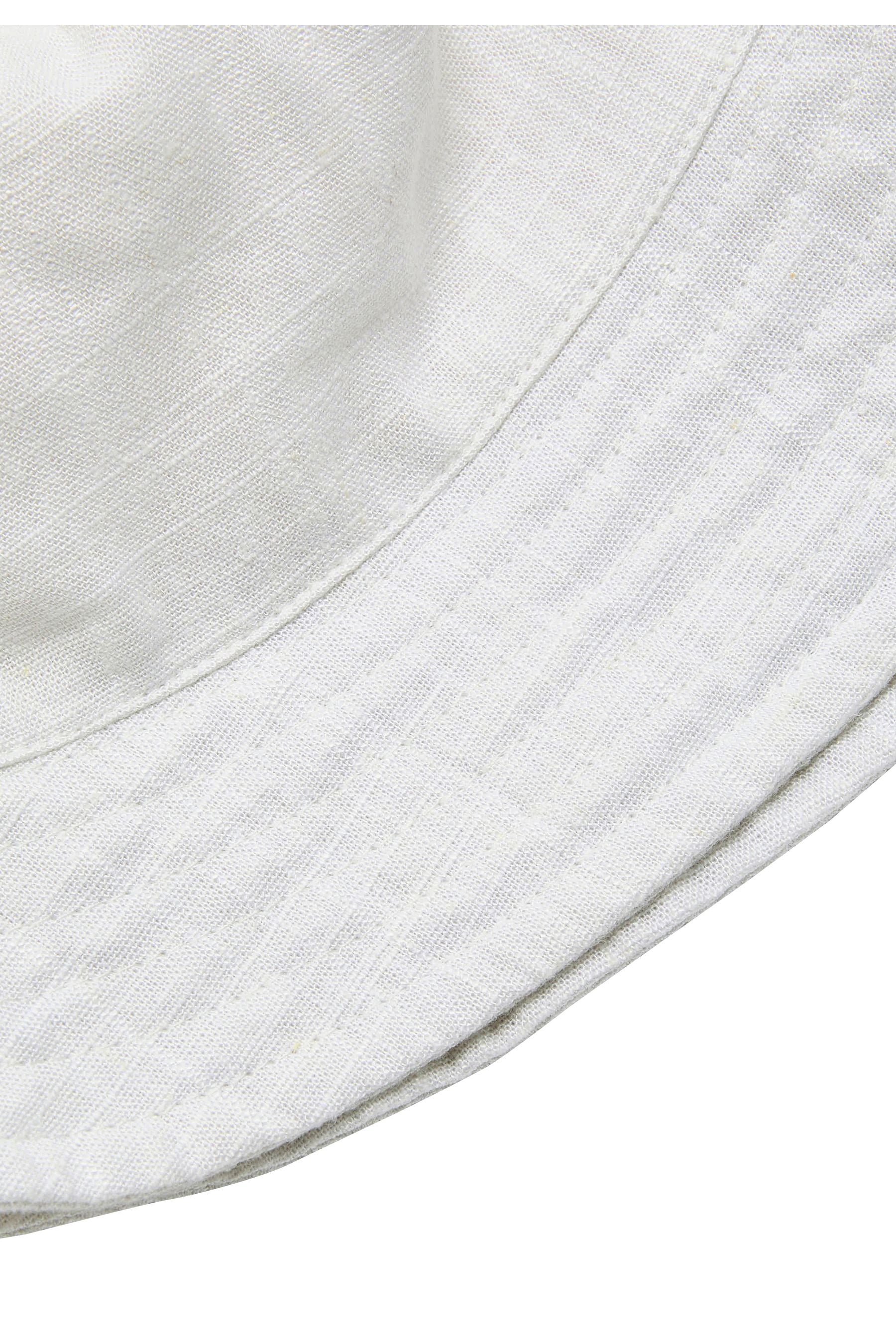 White Linen Rich Bucket Hat (3mths-16yrs)