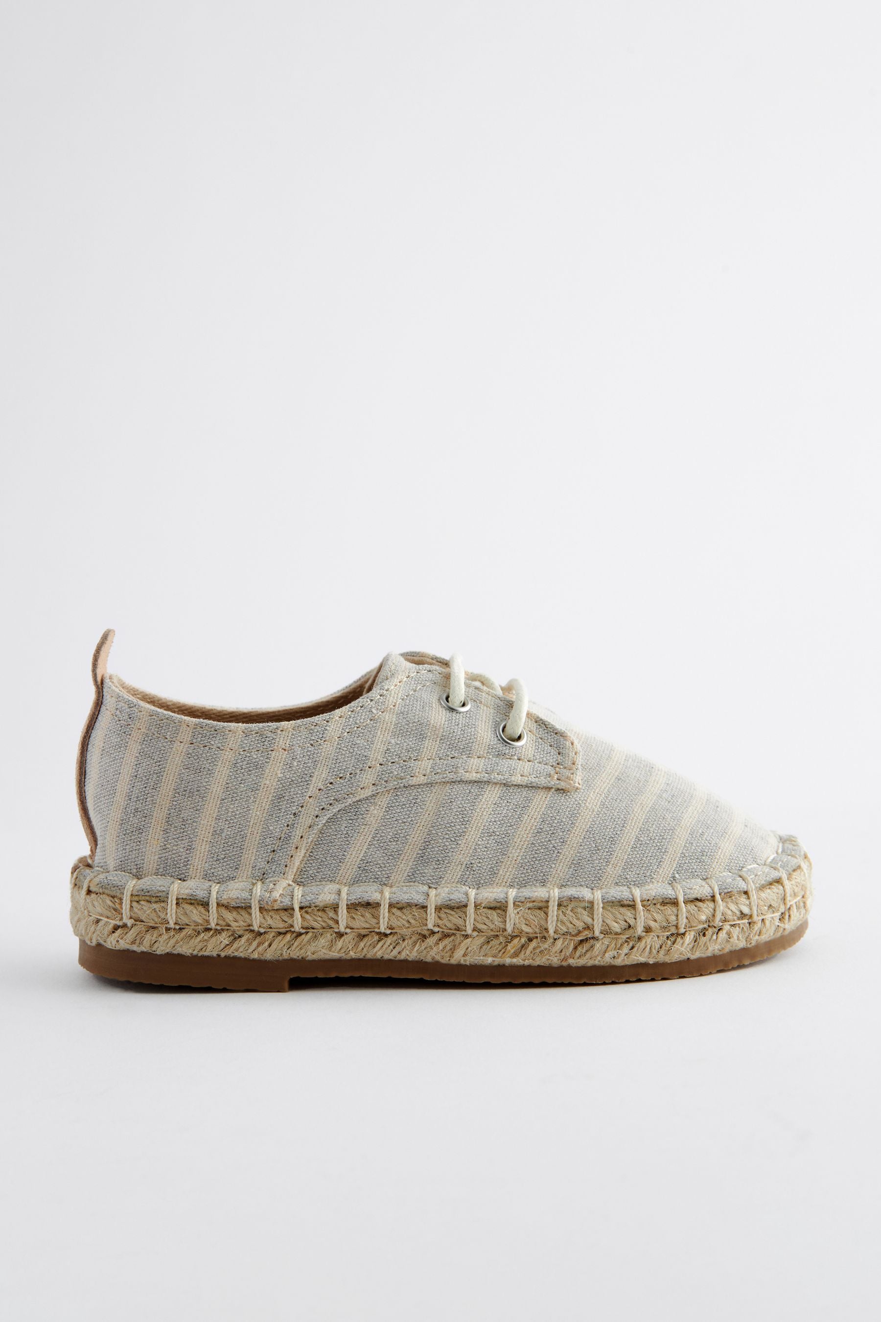 Neutral Lace-Up Espadrilles