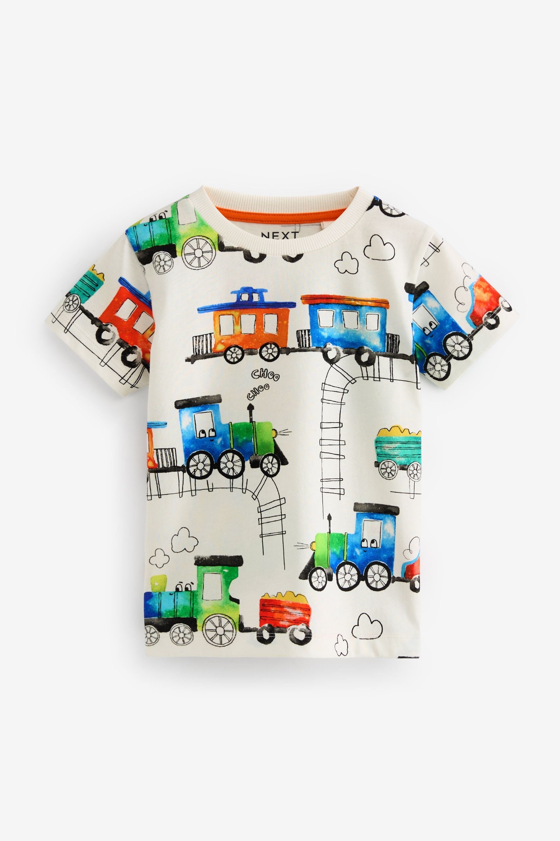 Multi Transport Short Sleeve T-Shirts 3 Pack (3mths-7yrs)